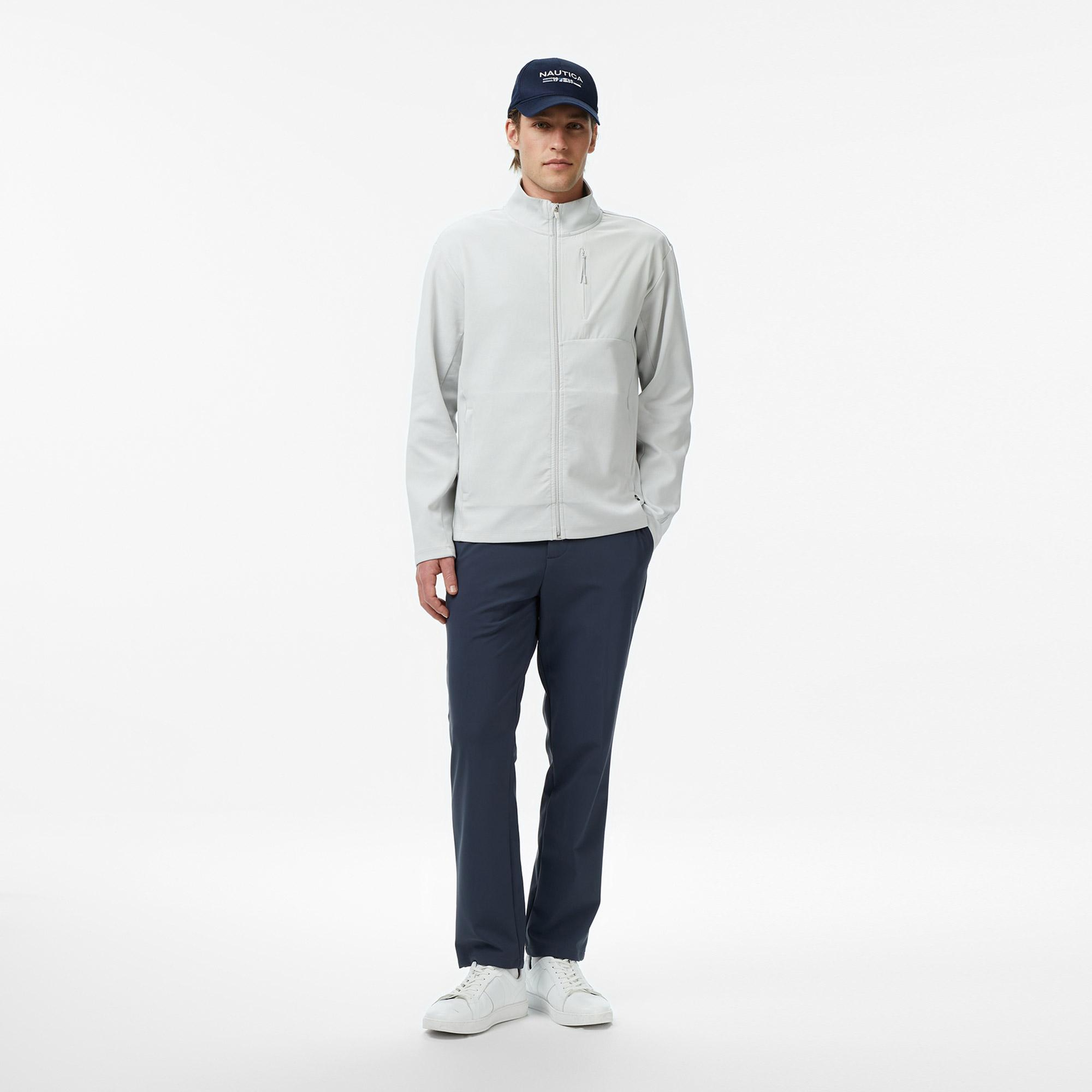 Nautica Erkek Gri Regular Fit Dik Yaka Sweatshirt