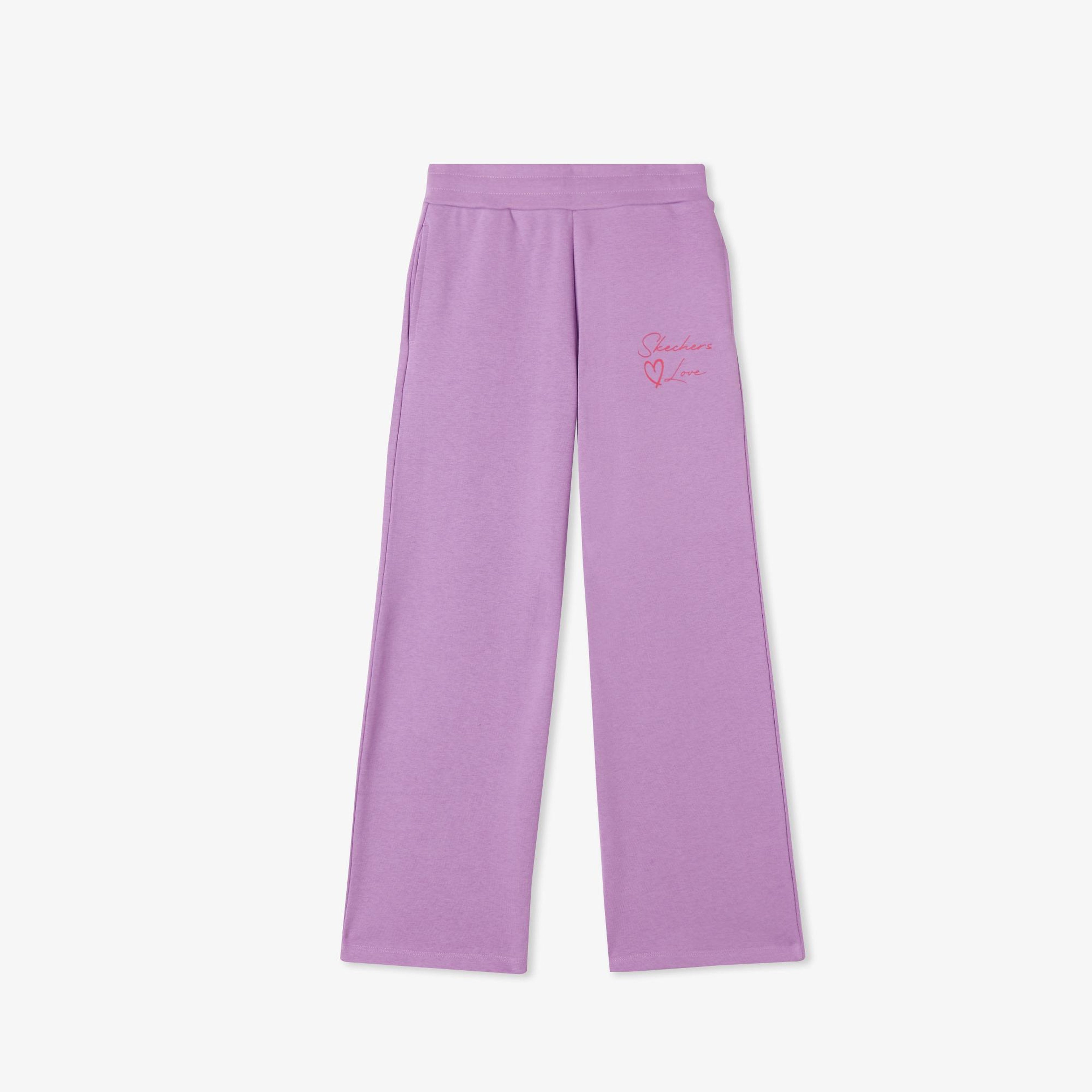 Skechers Lw Fleece Çocuk Mor Eşofman Altı