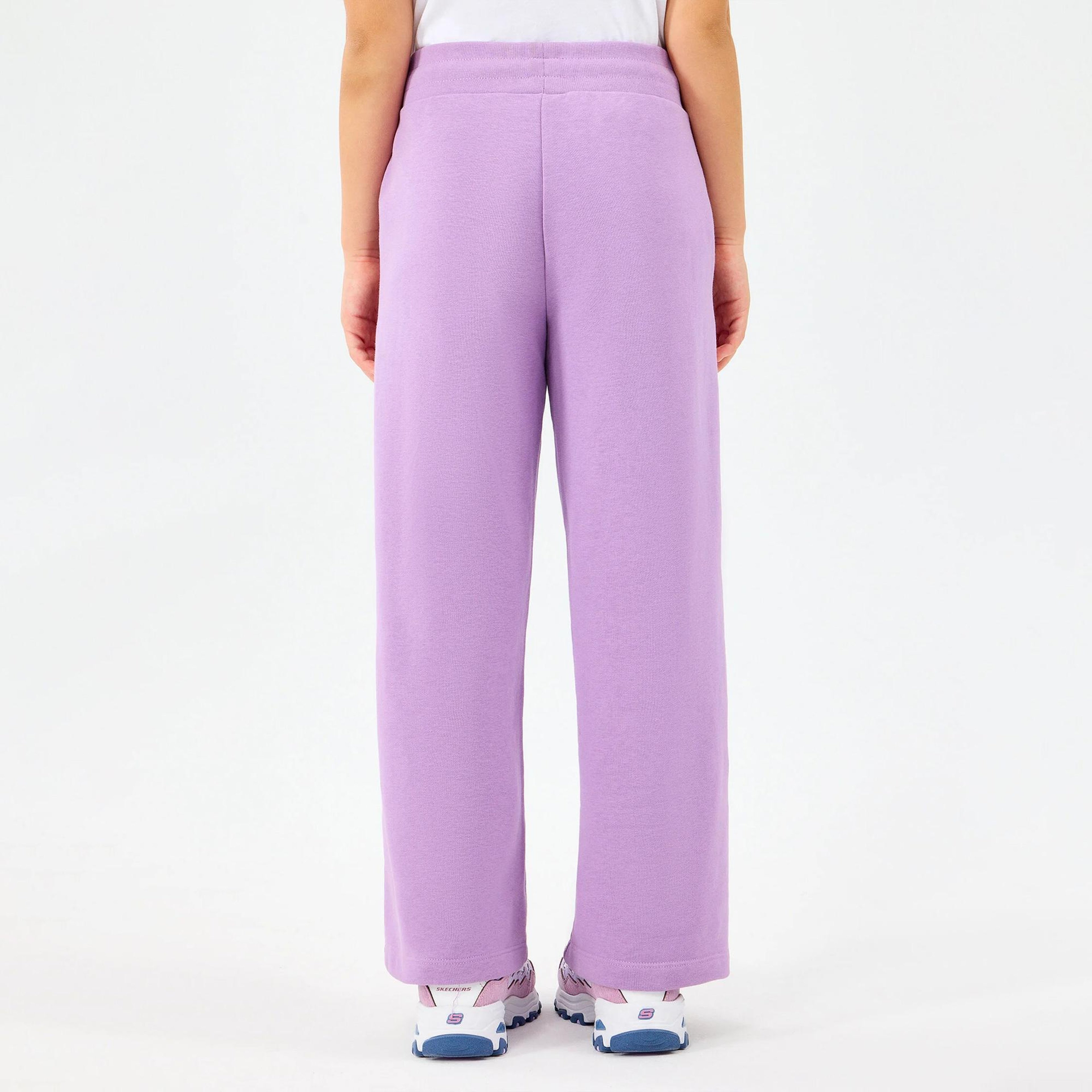 Skechers Lw Fleece Çocuk Mor Eşofman Altı