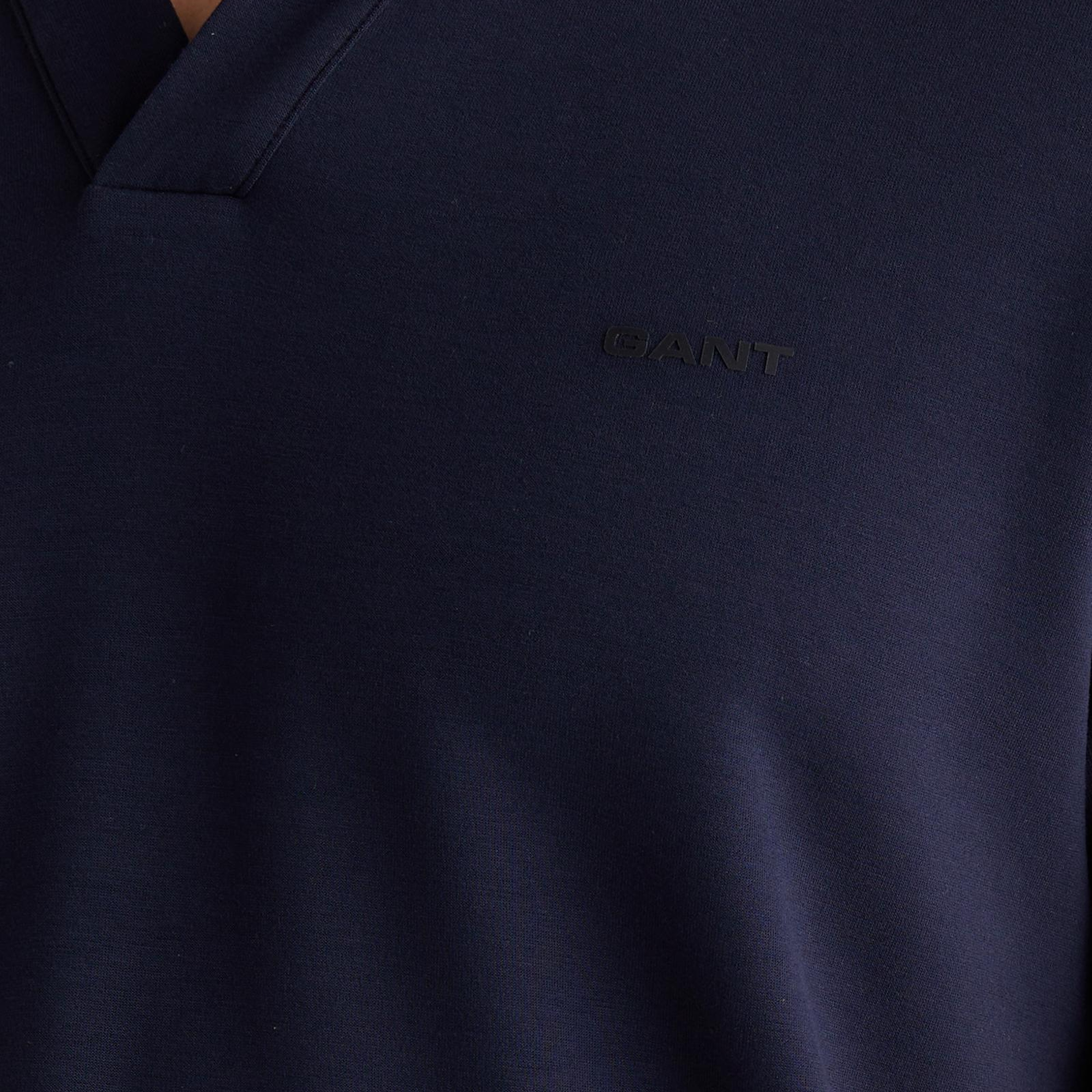 GANT Erkek Lacivert Regular Fit Şerit Detaylı Polo Yaka T-Shirt
