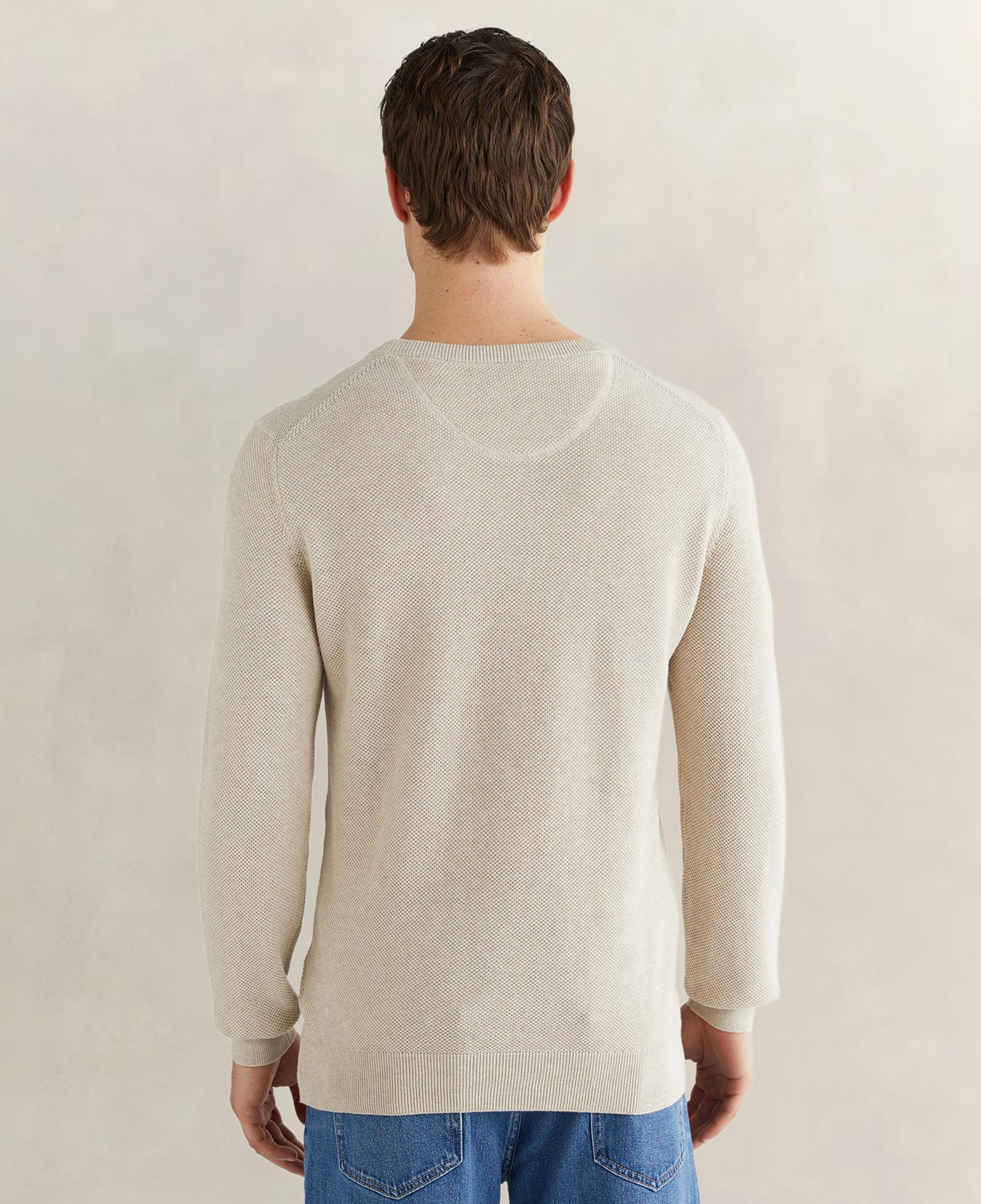GANT Erkek Bej Regular Fit Bisiklet Yaka Triko