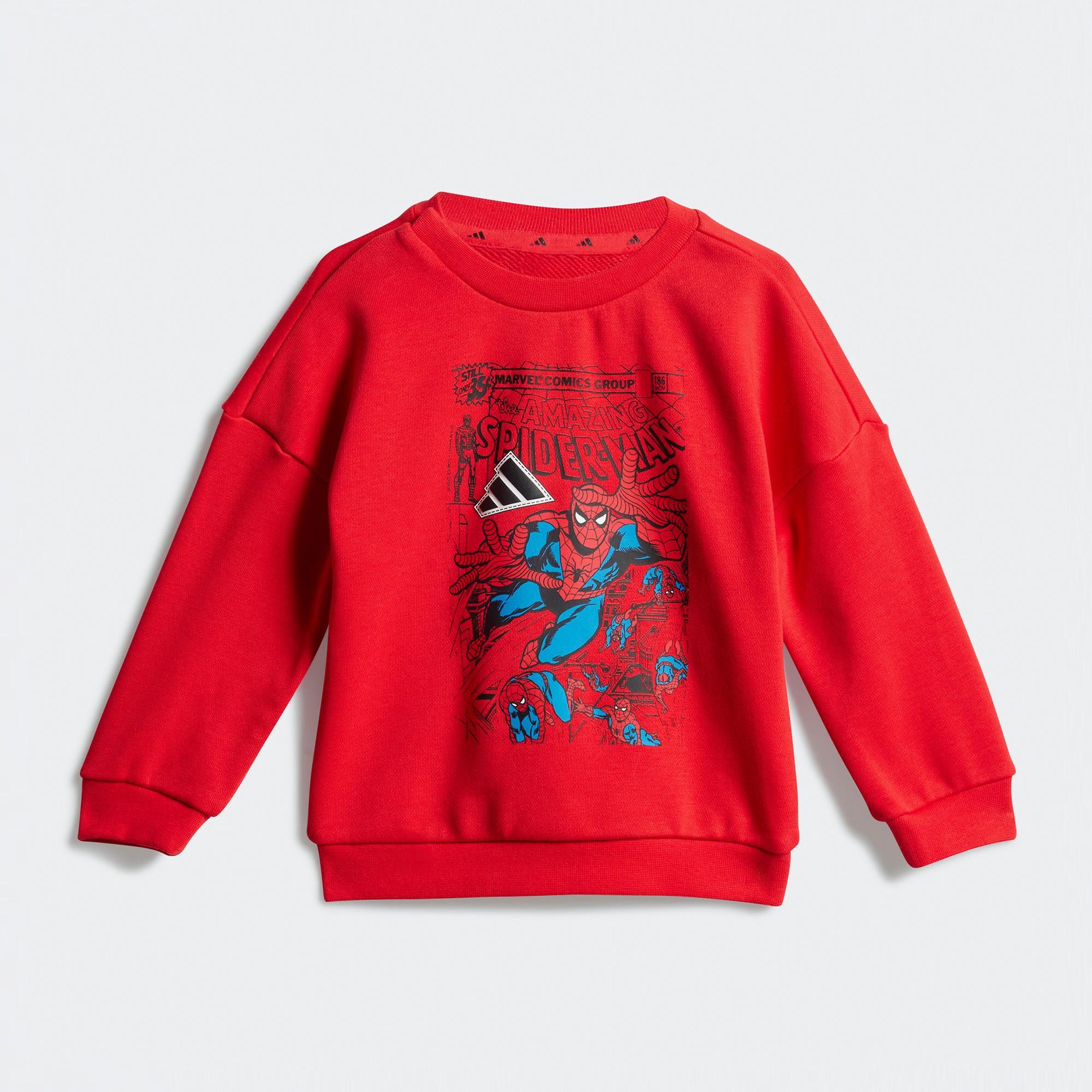 adidas Marvel Spiderman Bebek Kırmızı Eşofman Takımı