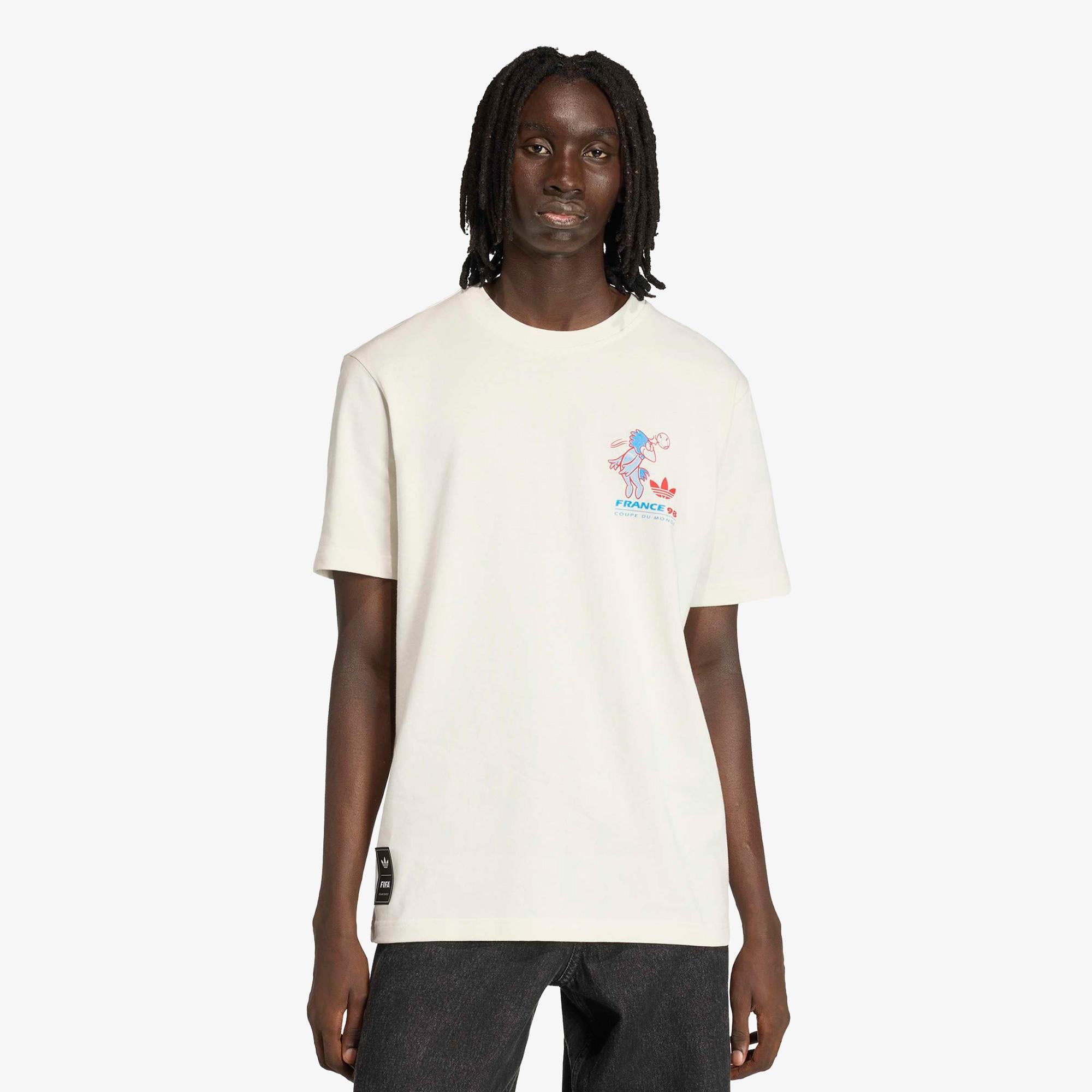 adidas World Cup Mascot Fotix Erkek Beyaz T-Shirt