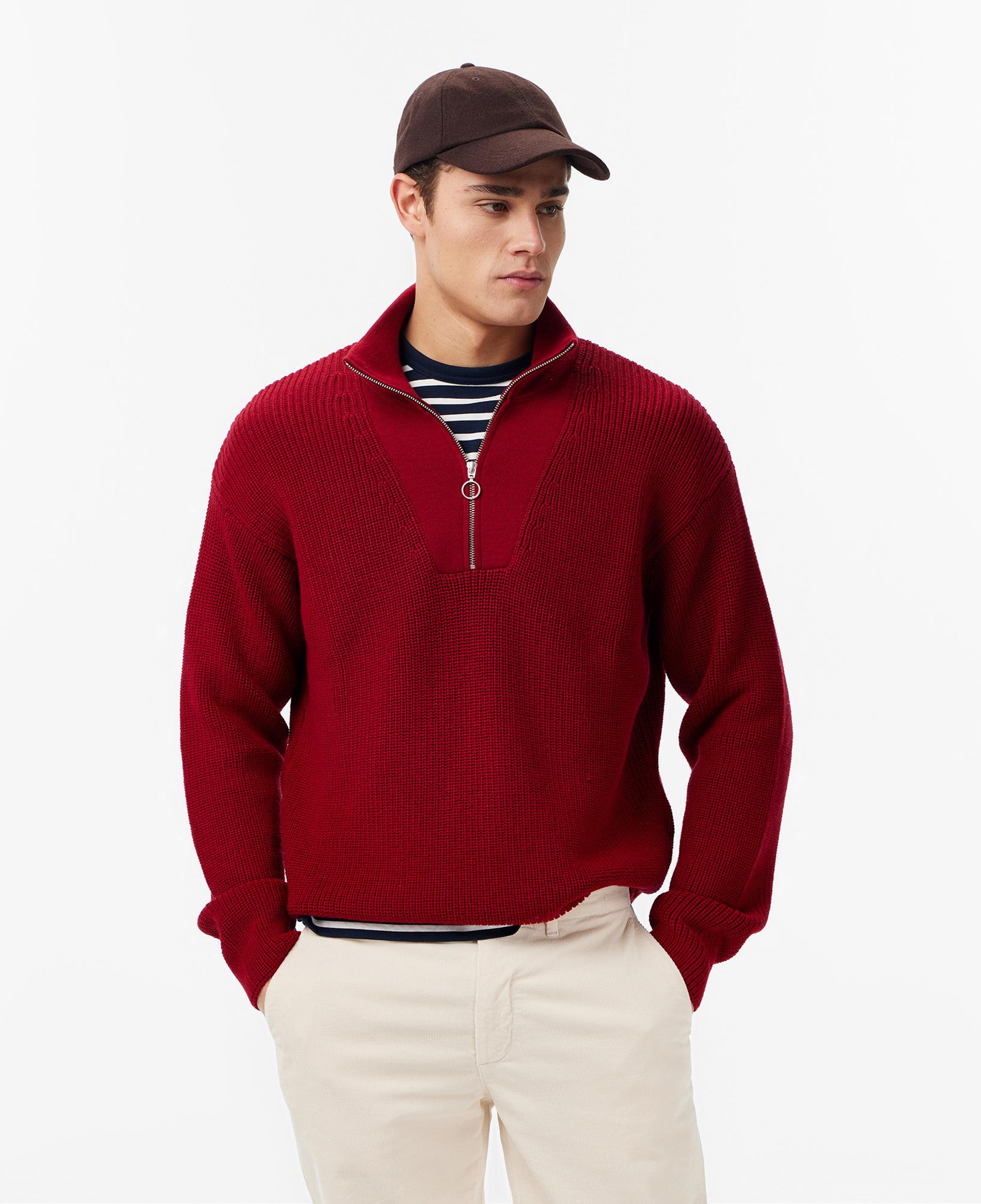 Les Benjamins Regular Fit Erkek Kırmızı Sweatshirt