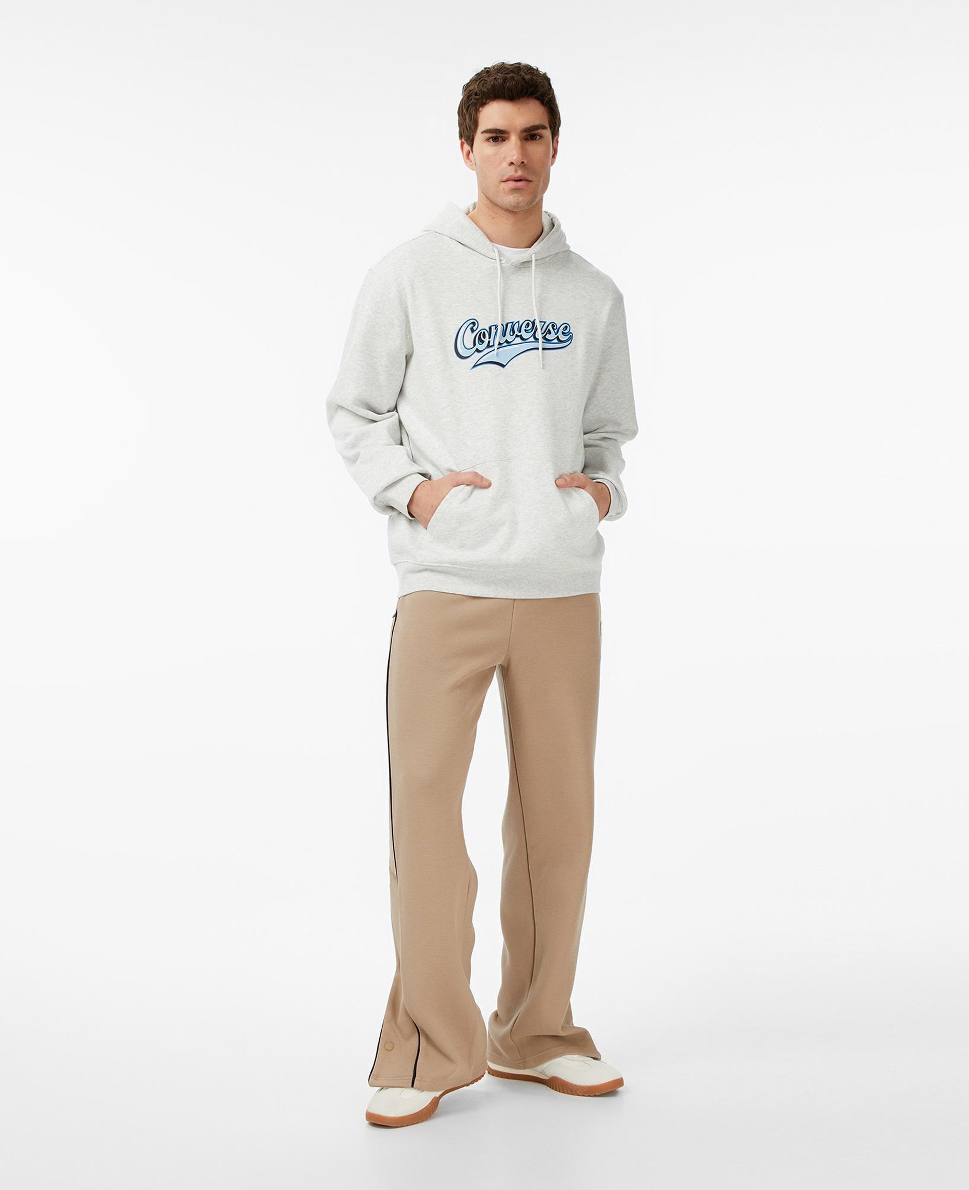 Converse Erkek Gri Hoodie