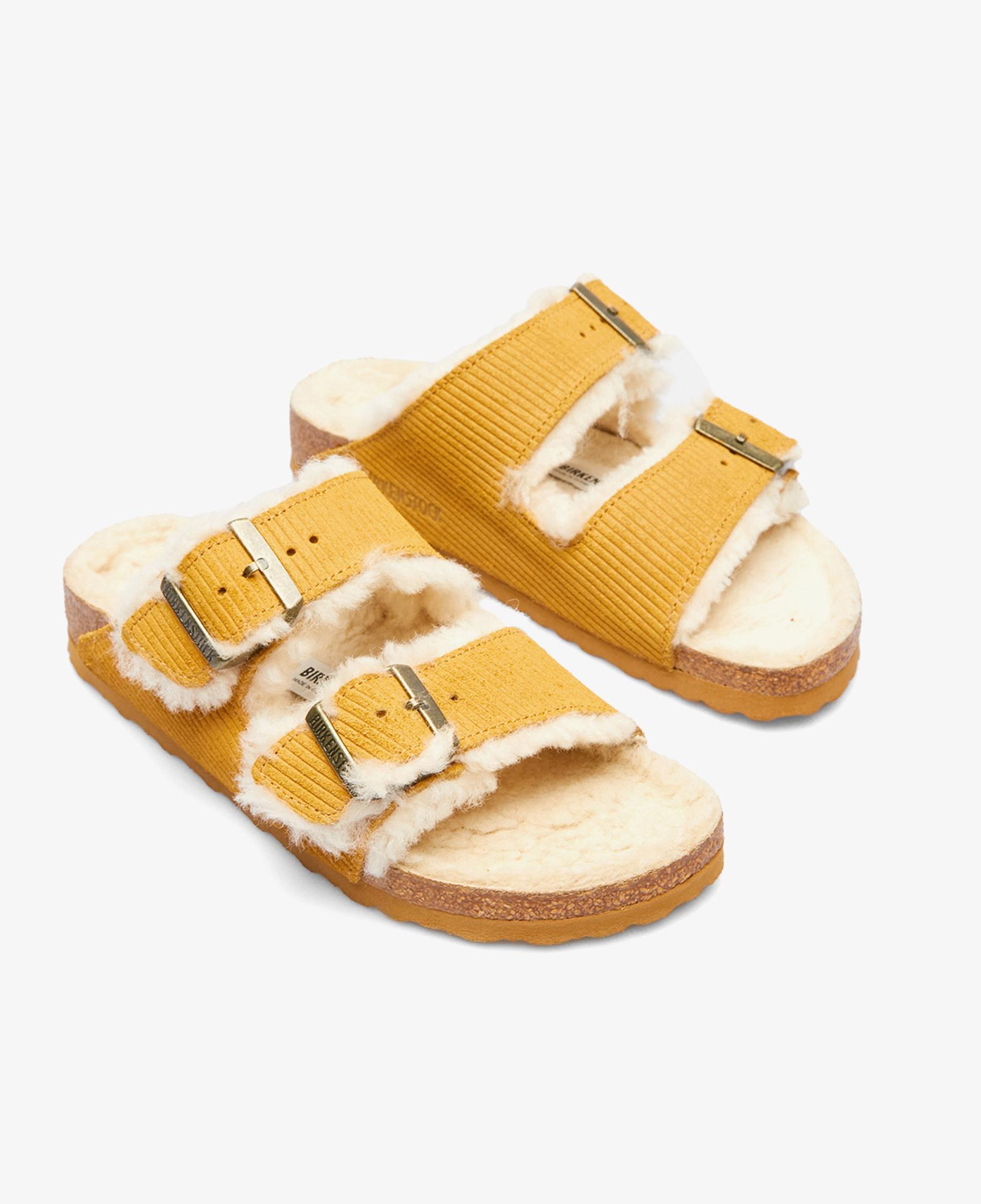 Birkenstock Arizona Teddy Vl Gepragt Laf Kadın Kahverengi Terlik