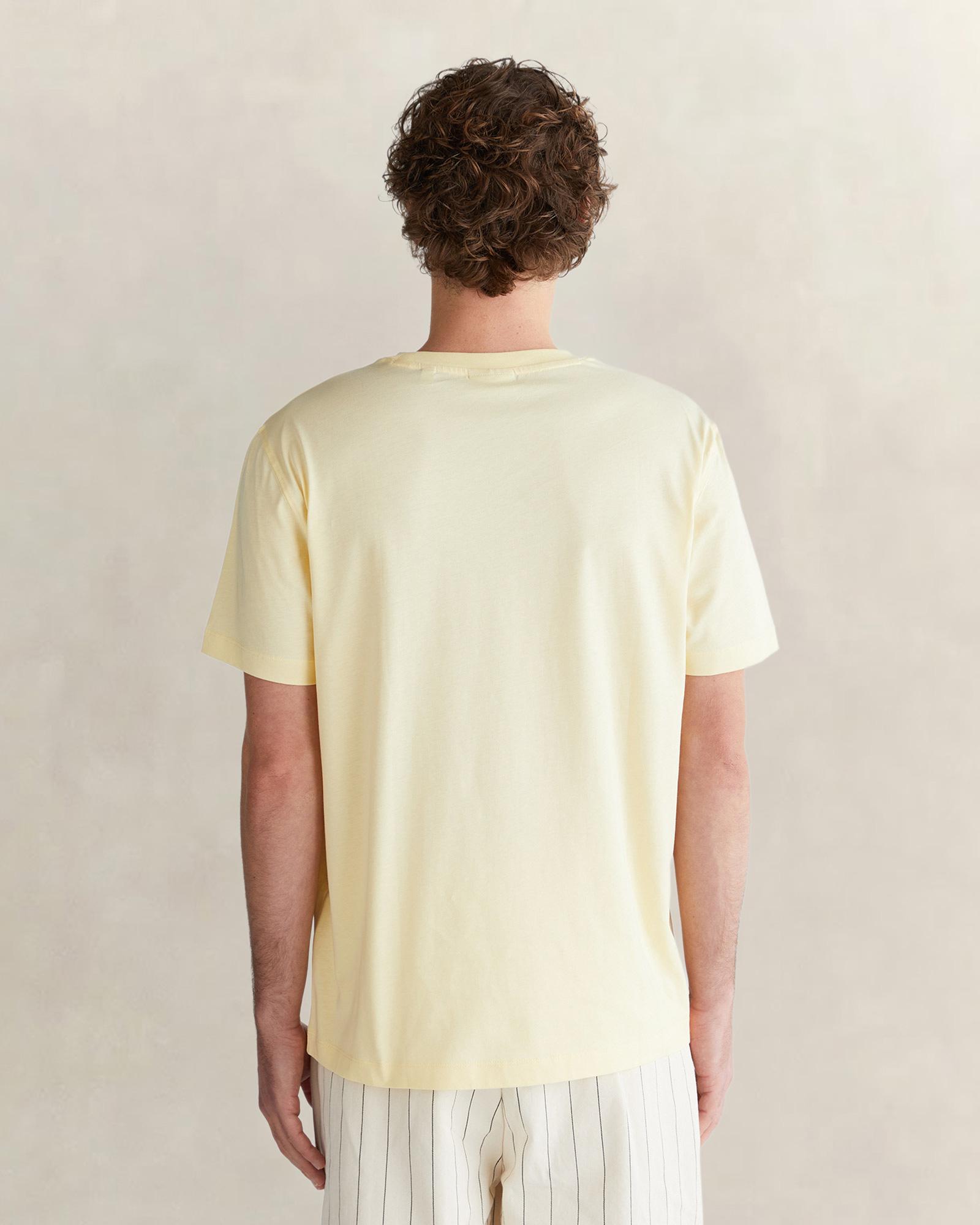 GANT Erkek Sarı Kısa Kollu T-Shirt