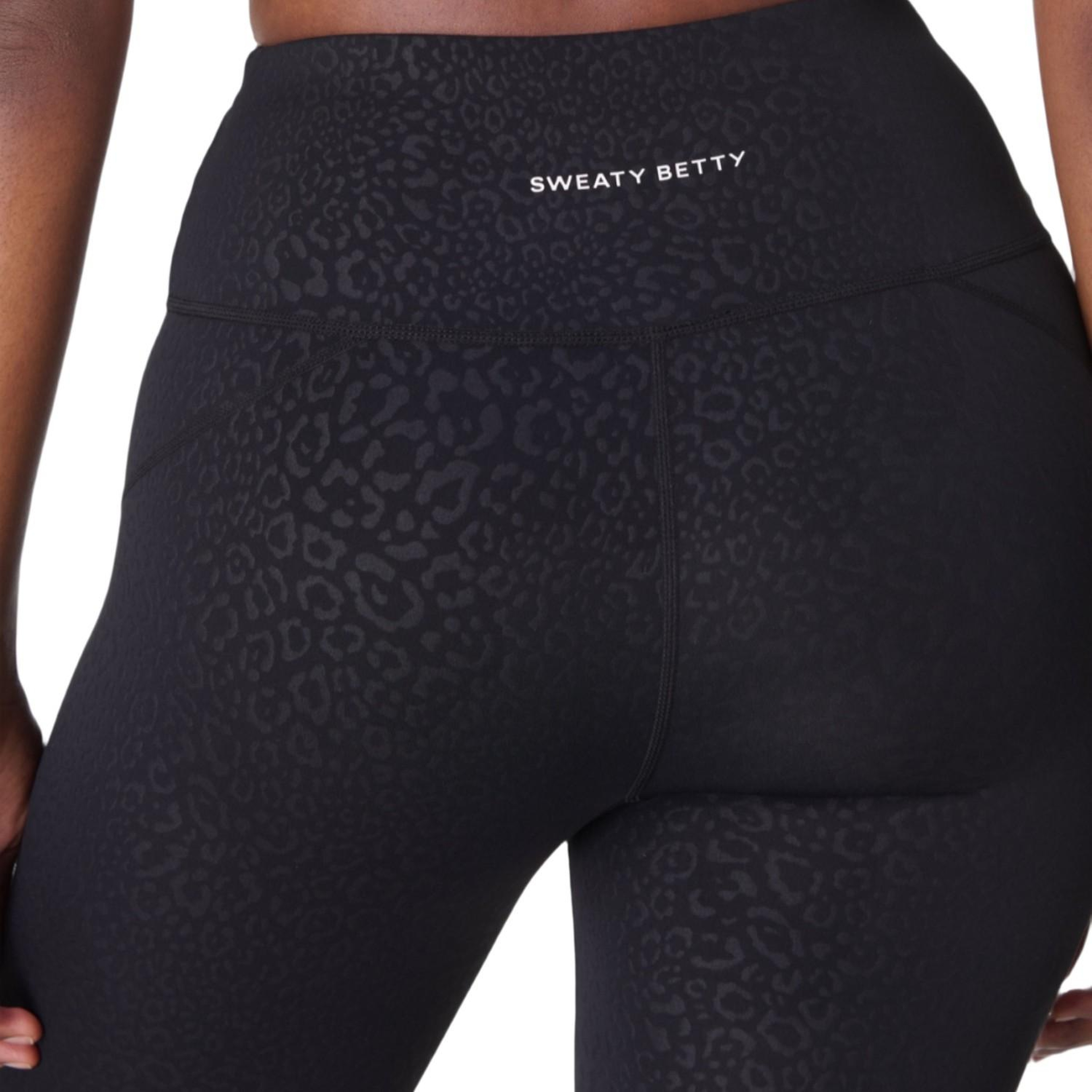Sweaty Betty All Day Leggings Emboss Kadın Siyah Tayt