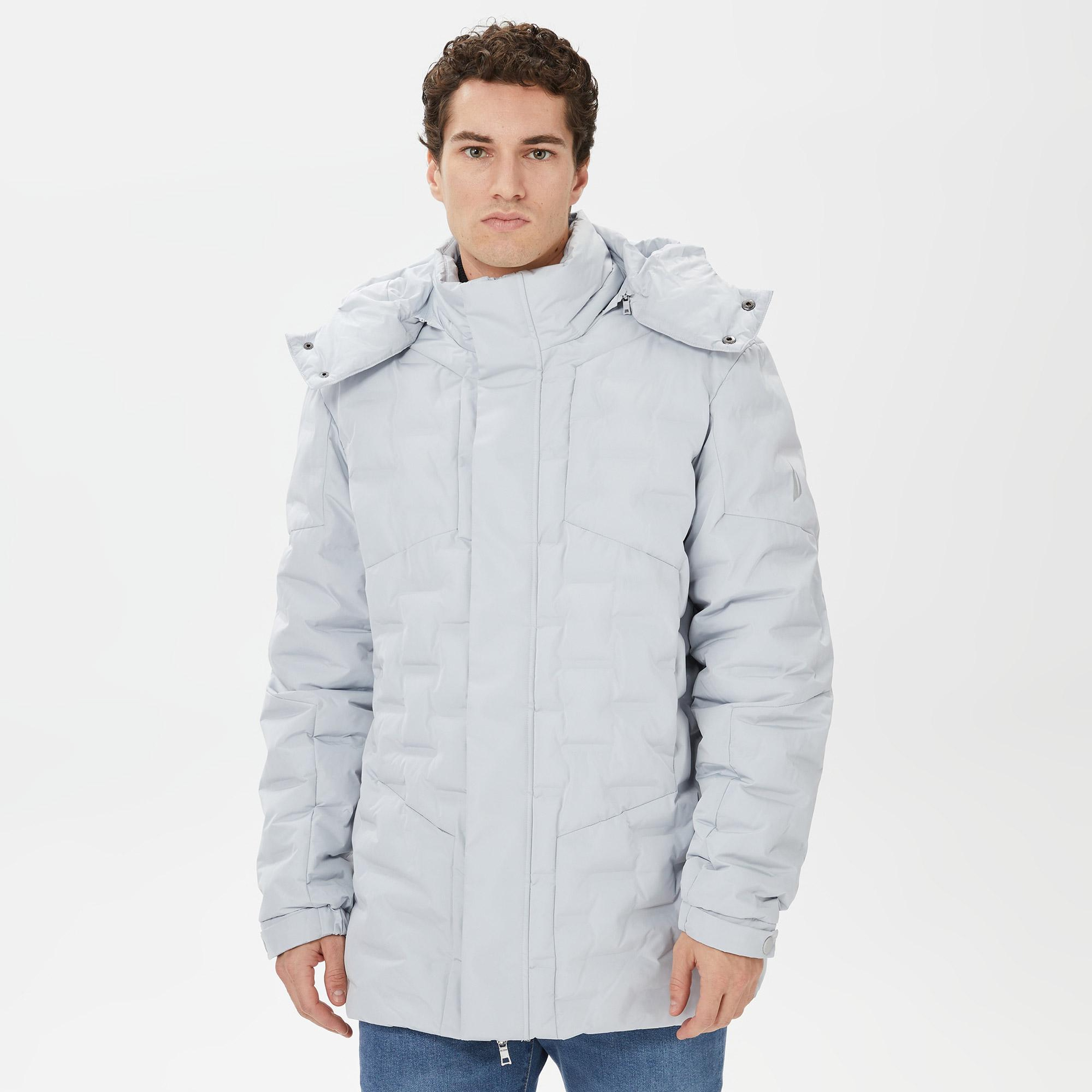 Nautica Erkek Gri Standart Fit Mont