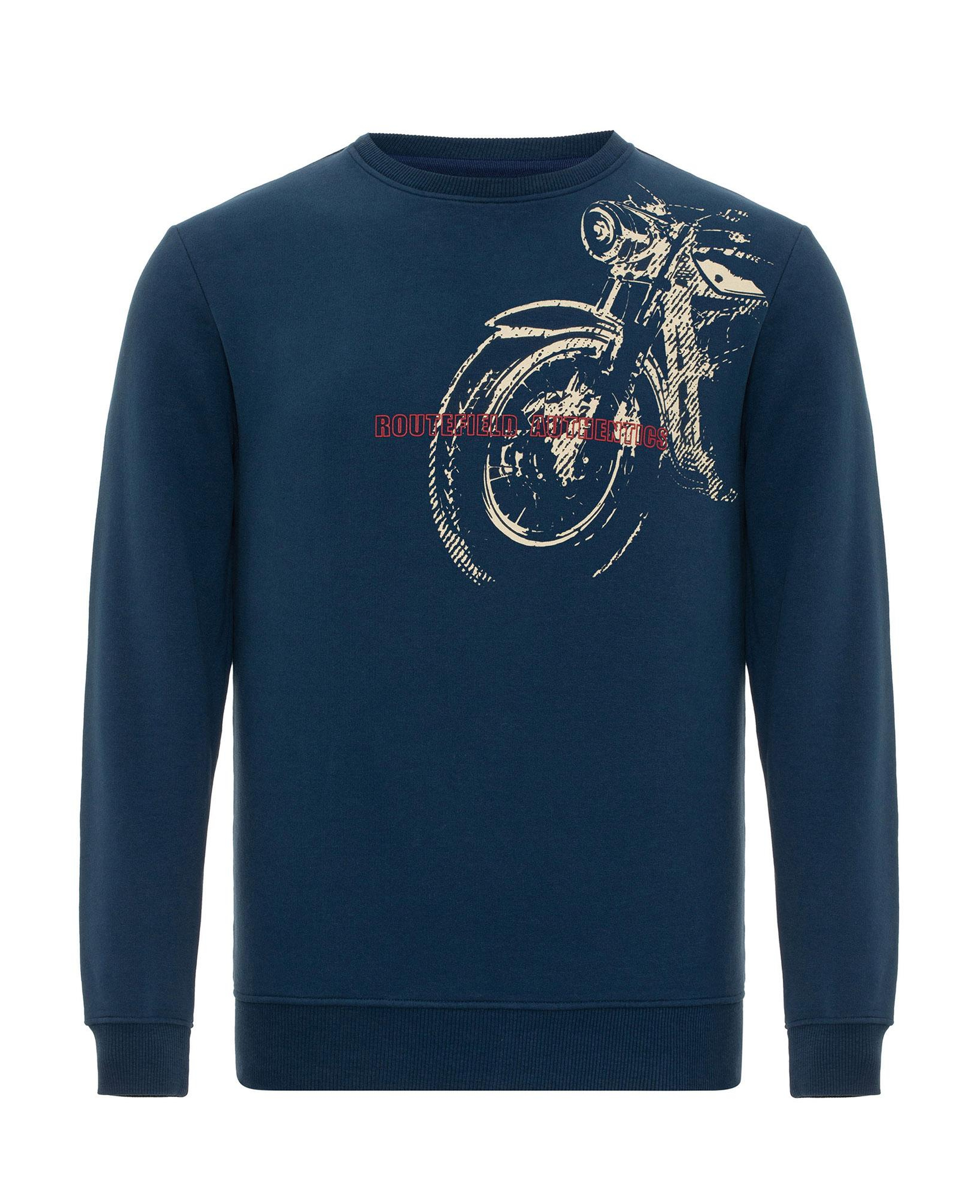 Routefield Harv Erkek Mavi Sweat