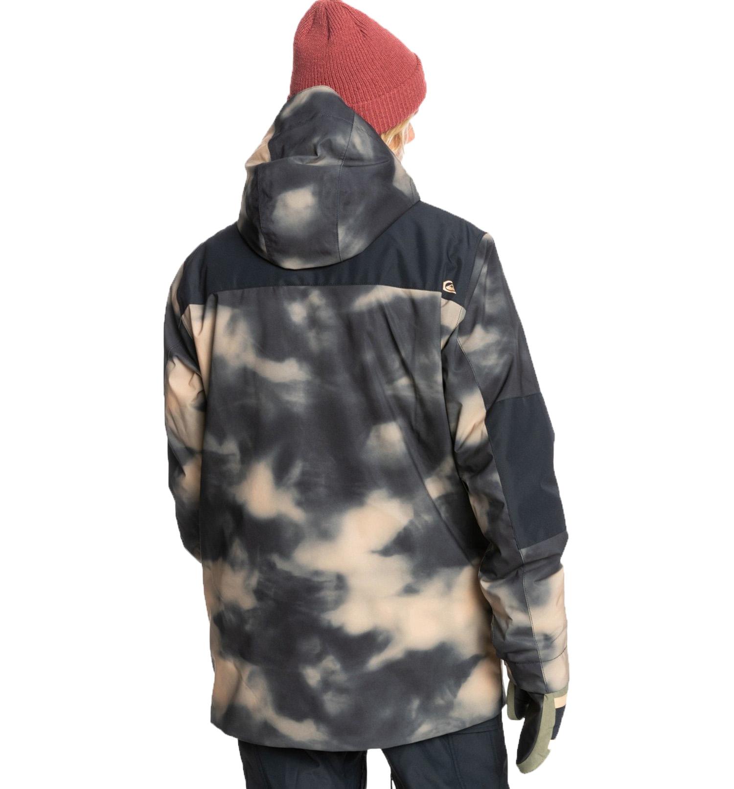 Quiksilver Tamarack Erkek Kahverengi Snowboard Ceketi
