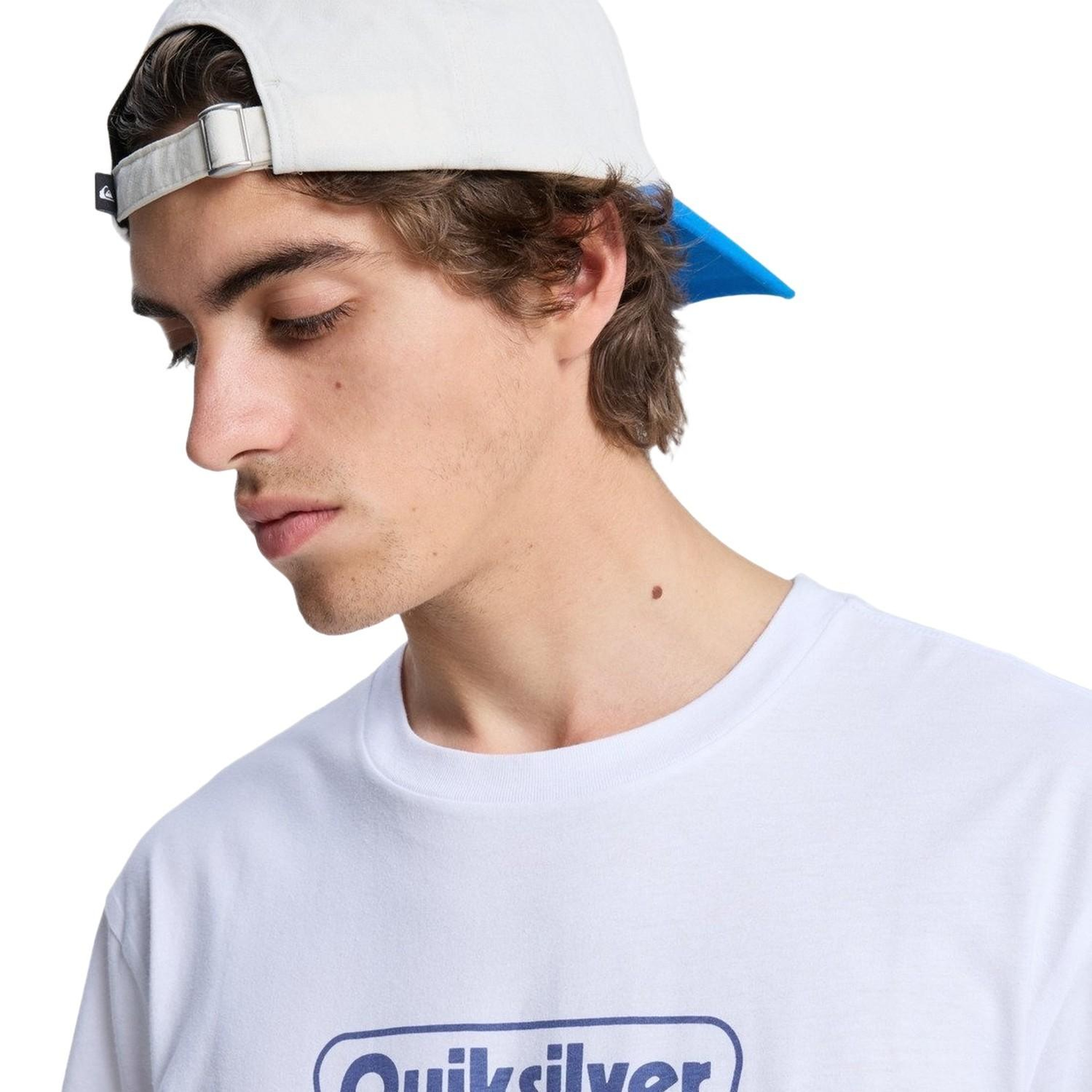 Quiksilver Ev Starting Gri Erkek Beyaz Tişört