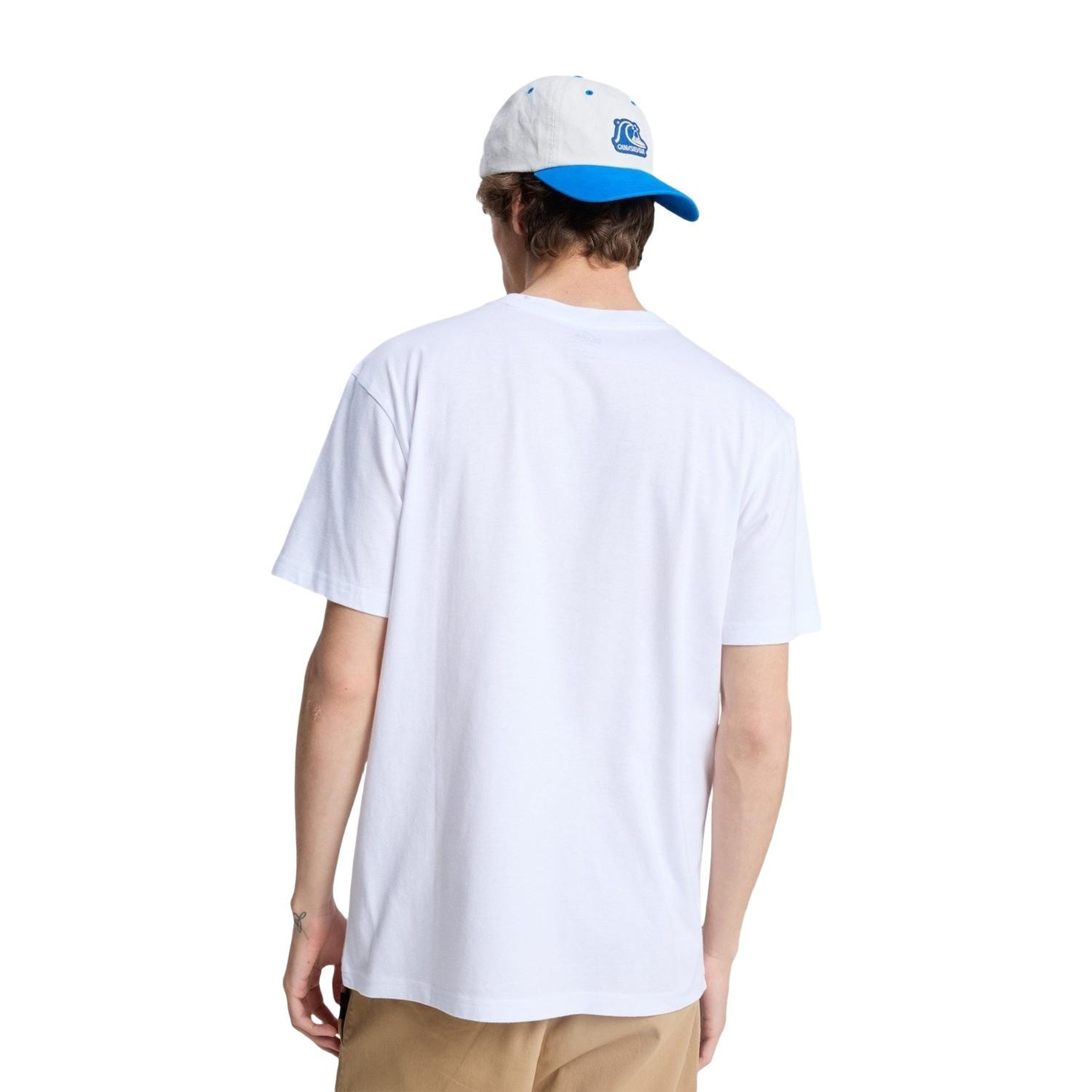 Quiksilver Ev Starting Gri Erkek Beyaz Tişört