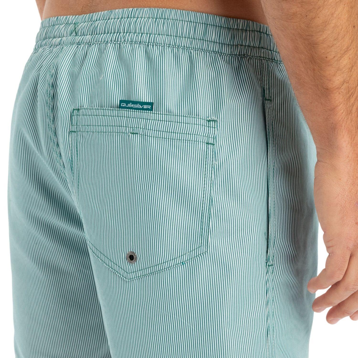 Quiksilver Deluxe 15 Erkek Yeşil Volley Short