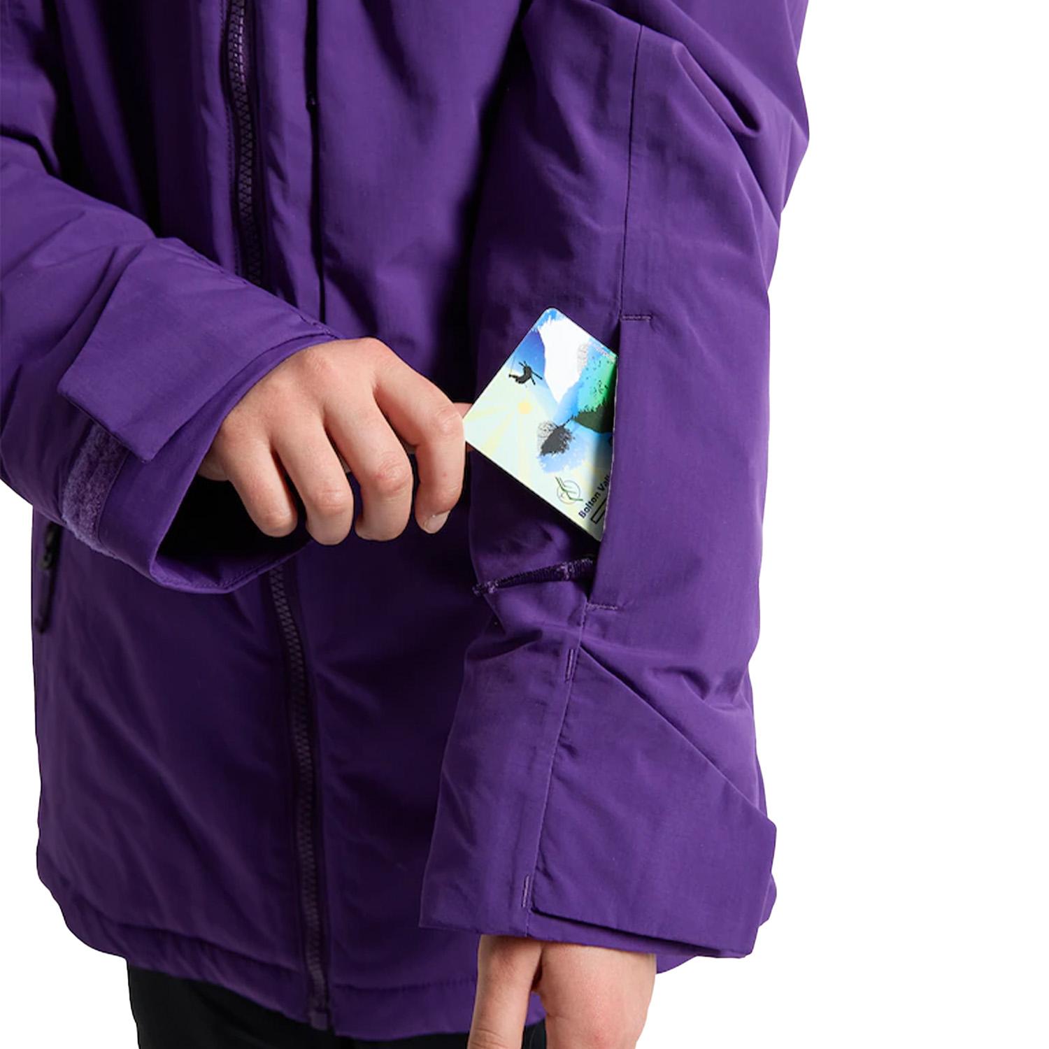 Burton Hillslope Unisex Çocuk Mor Snowboard Ceketi