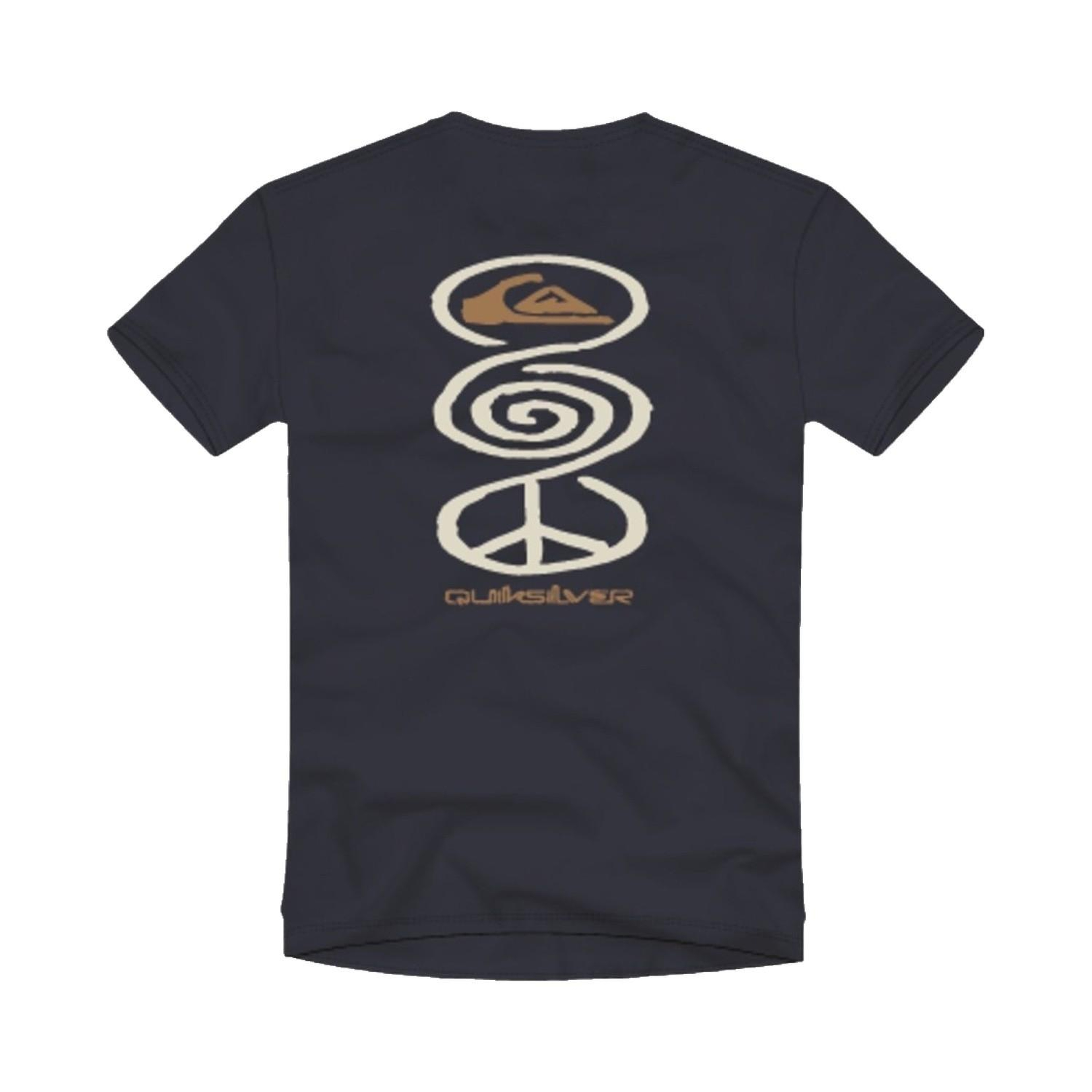 Quiksilver Harmony Spiral Erkek Mavi Tişört