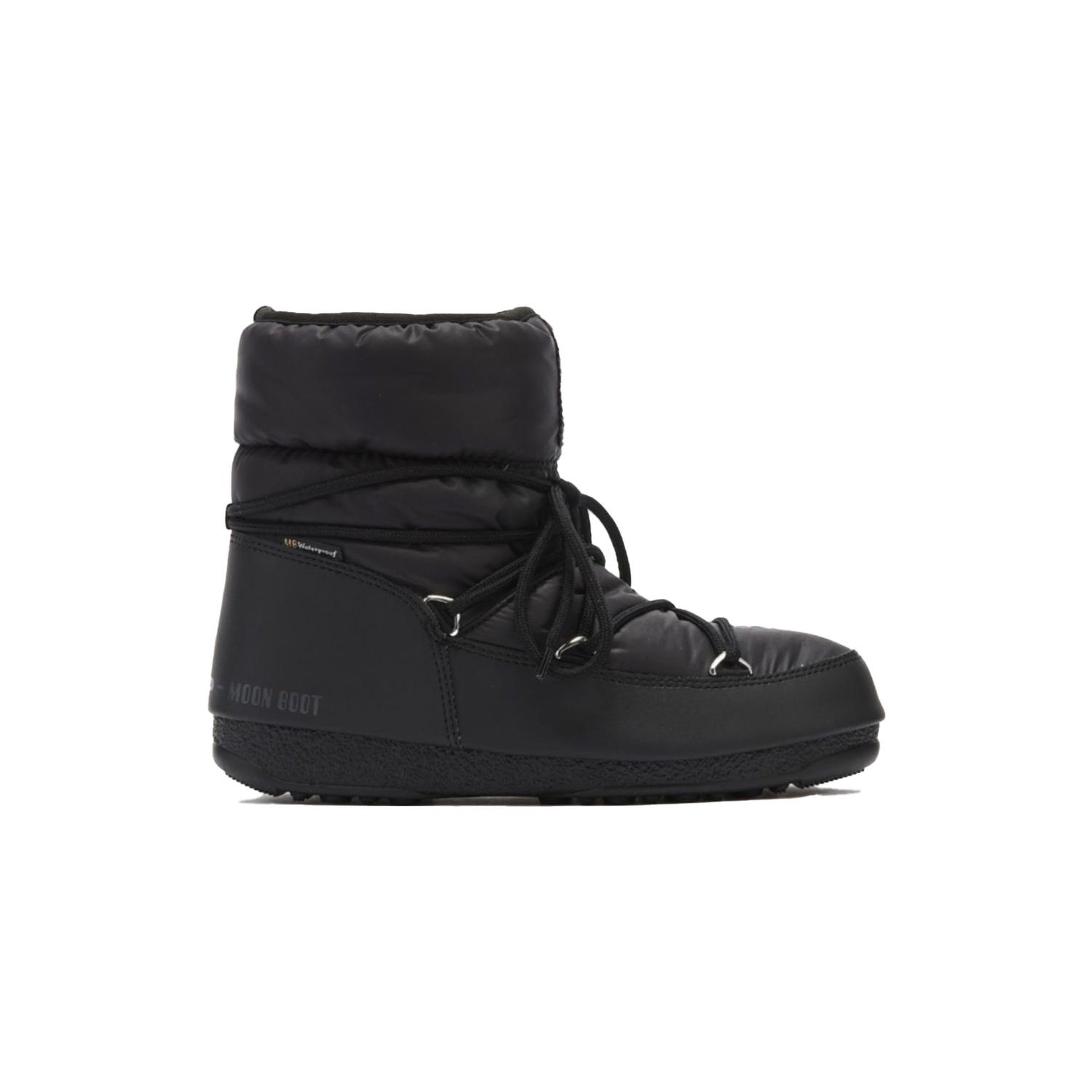 Moon Boot 24009300-001 Moon Boot Low Nylon Waterproof 2 Kadın Siyah Kar Botu