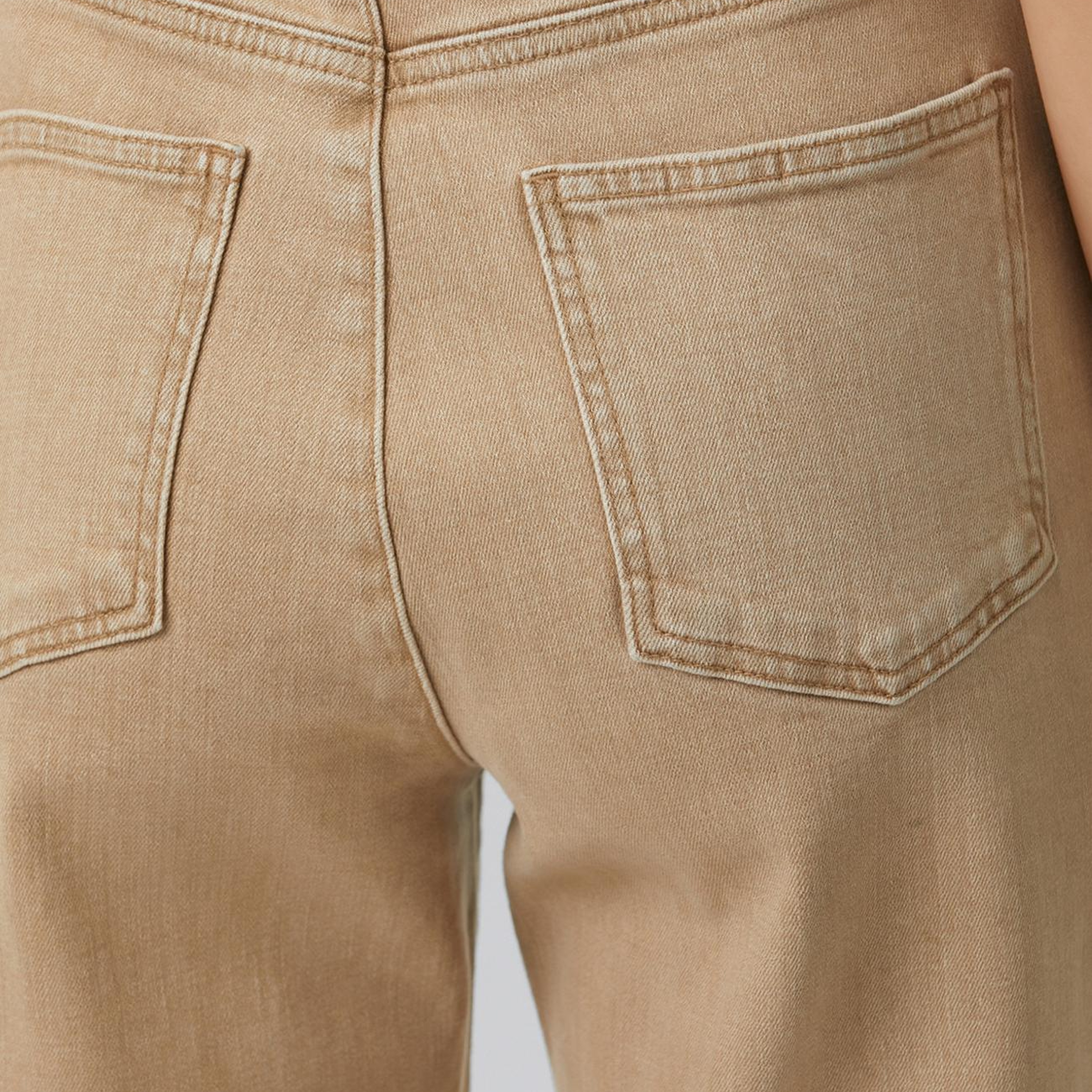 Network Kadın Bej Wide Leg Denim Pantolon