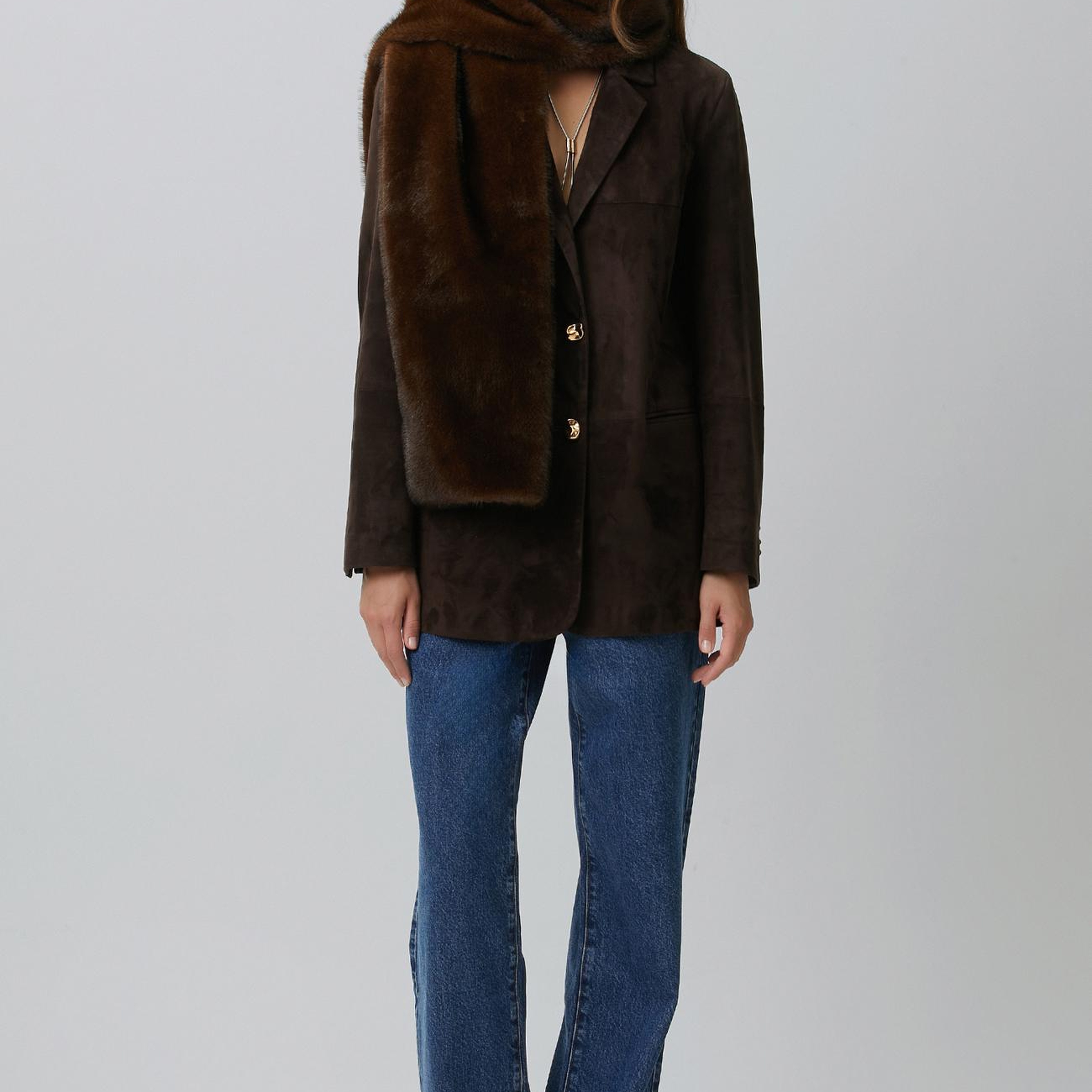 Network Kadın İndigo Wide Straight Denim Pantolon