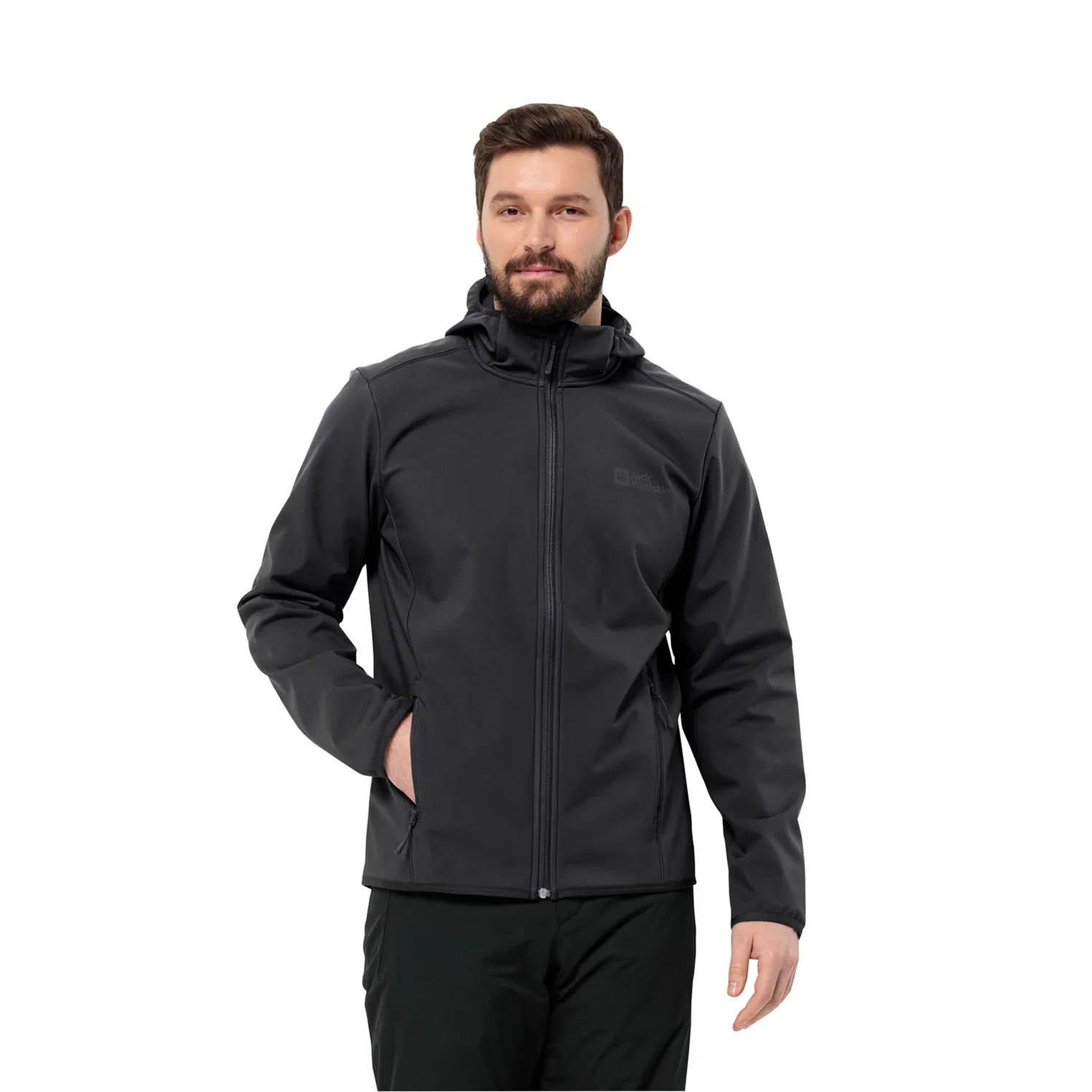 Jack Wolfskin Bornberg Hoody Erkek Siyah Softshell