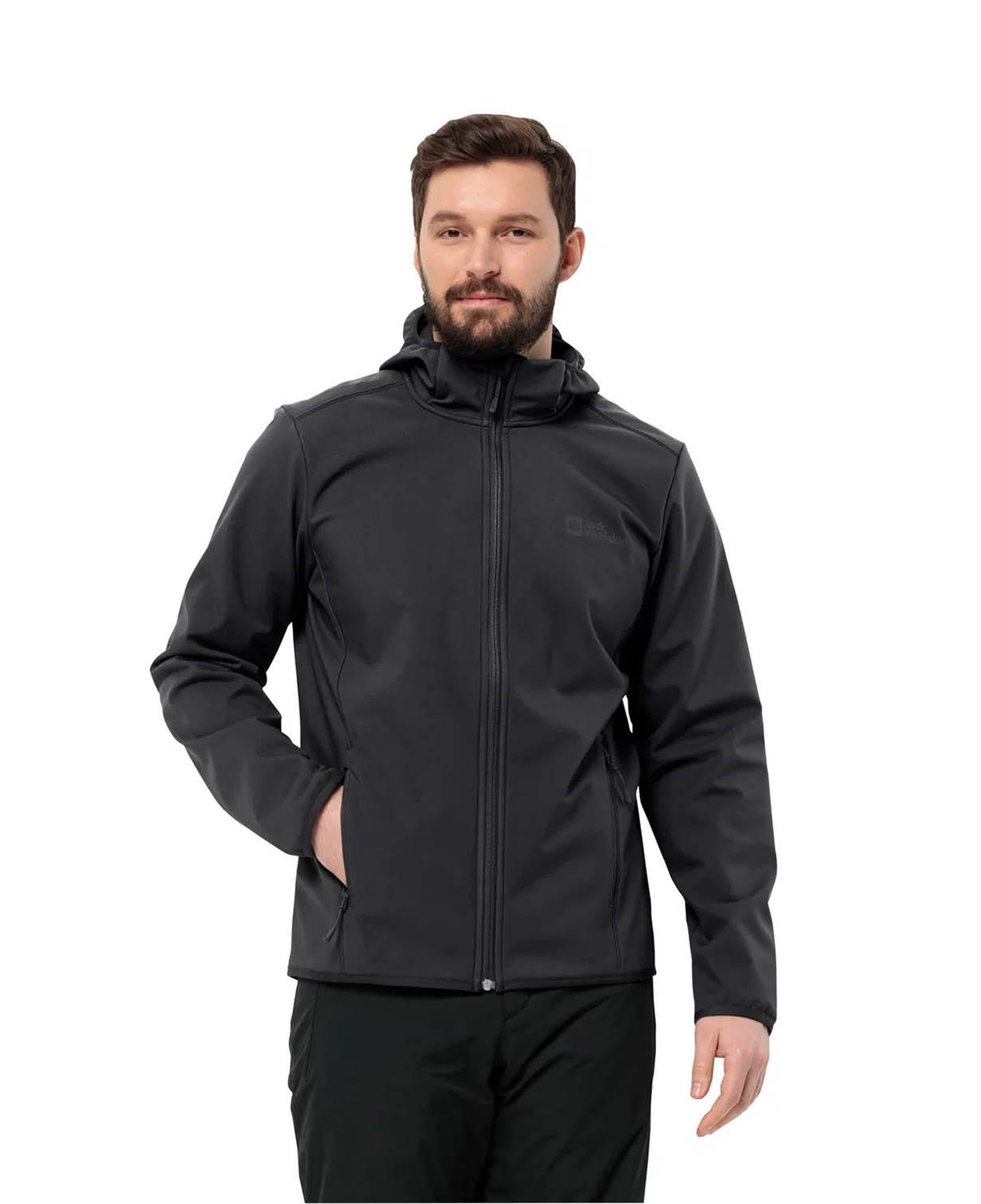 Jack Wolfskin Bornberg Hoody Erkek Siyah Softshell