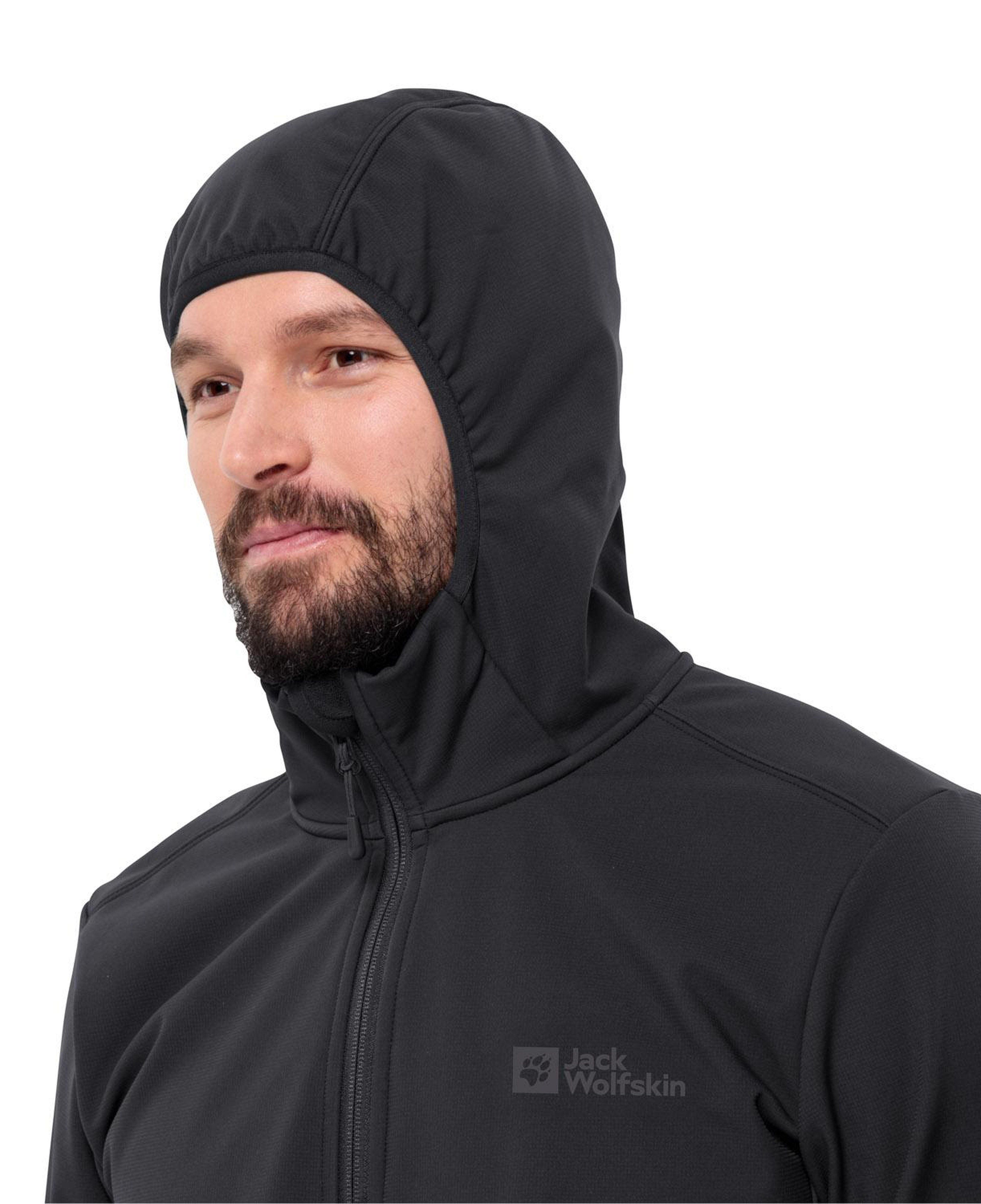 Jack Wolfskin Bornberg Hoody Erkek Siyah Softshell