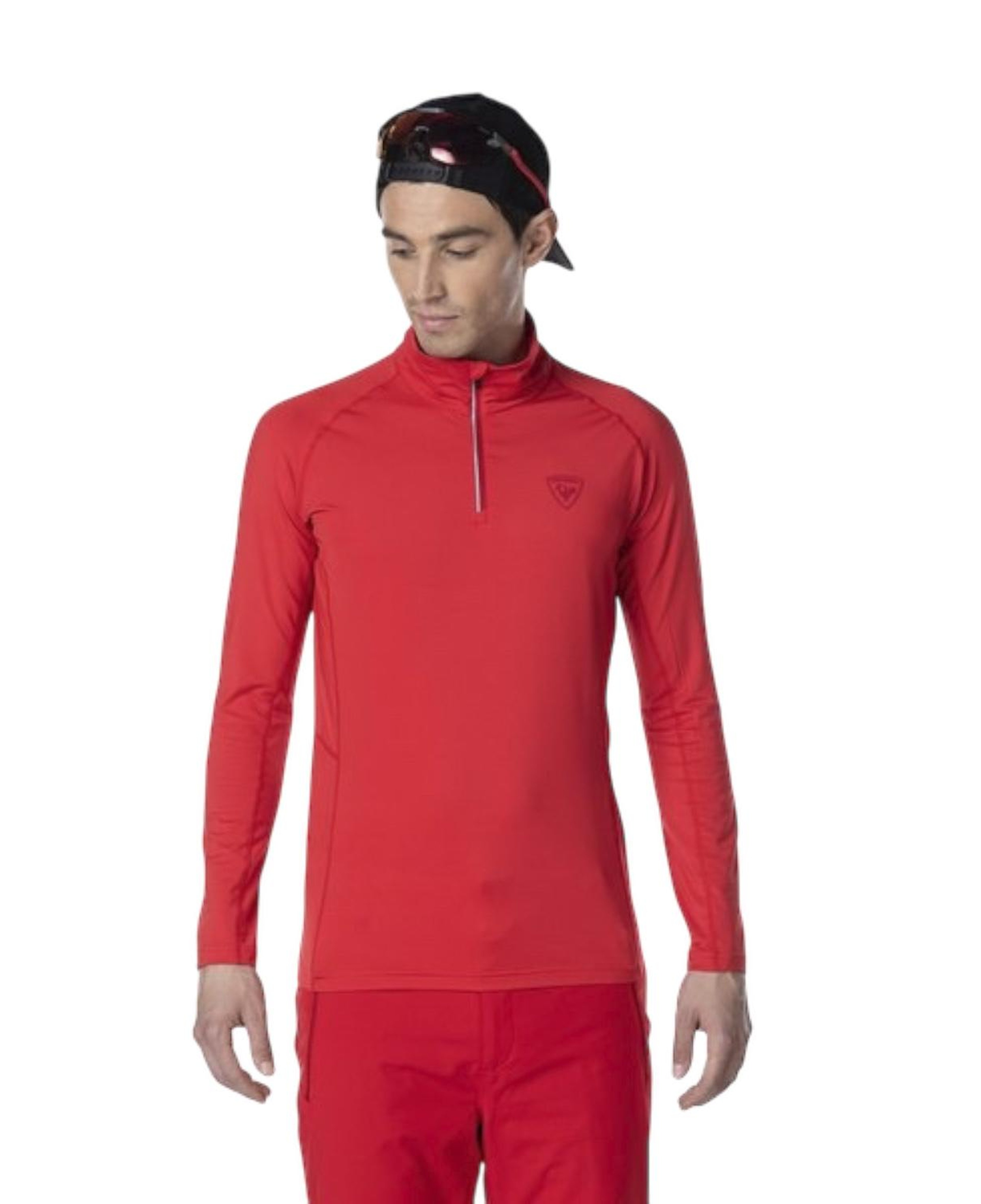 Rossignol Classique 12 Zip Erkek Kırmızı İçlik Üst
