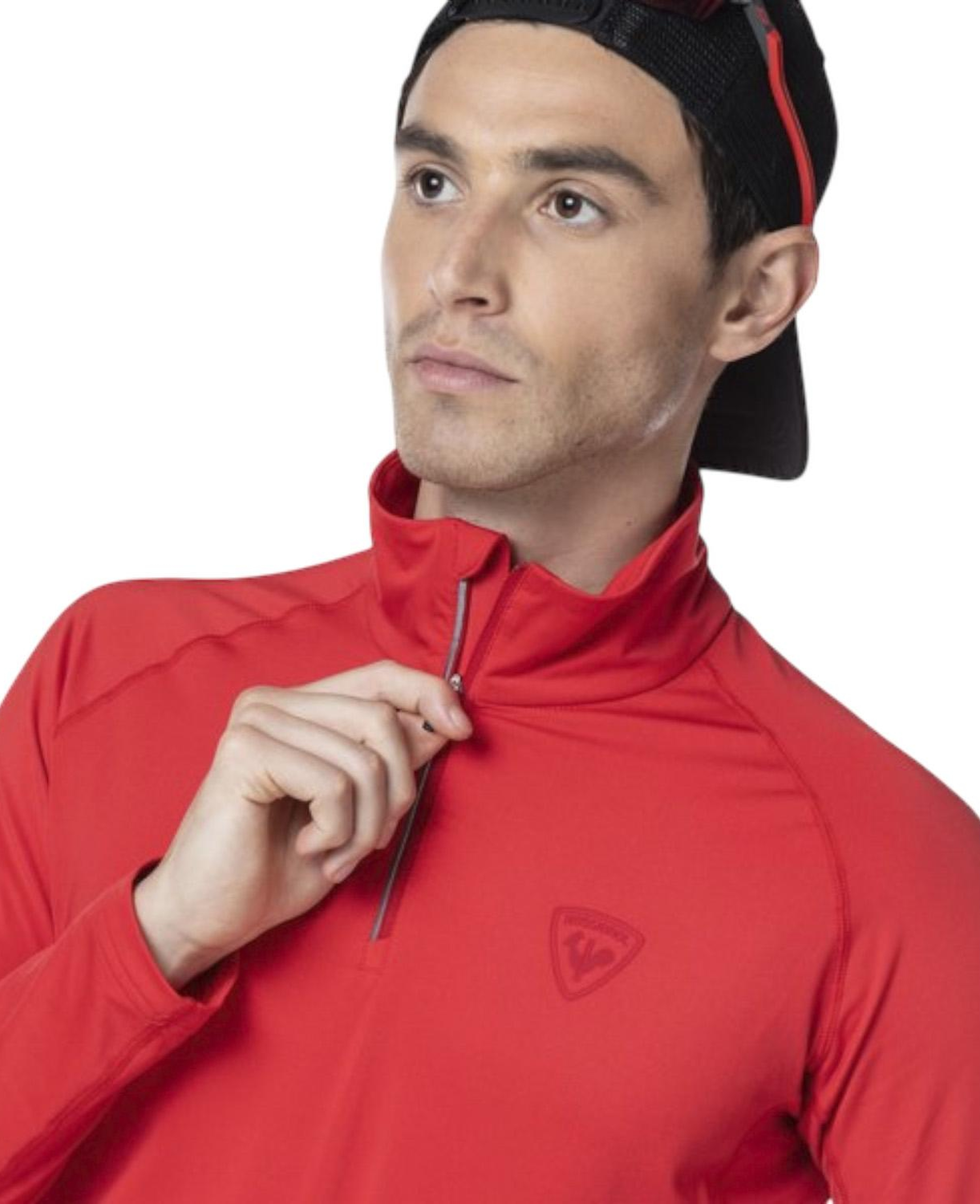 Rossignol Classique 12 Zip Erkek Kırmızı İçlik Üst