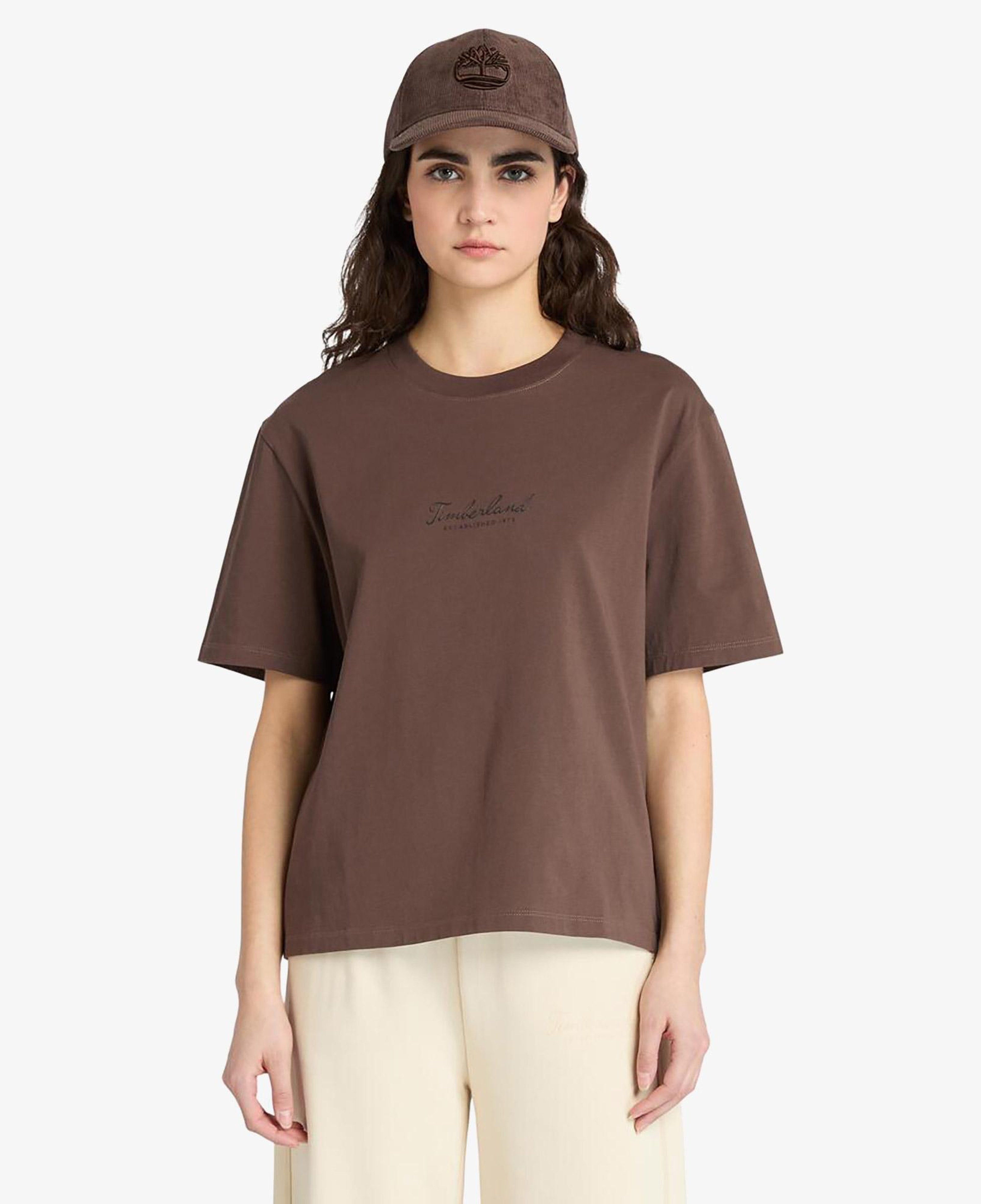 Timberland Lush Comfort Short-Sleeve Kadın Kahverengi T-Shirt