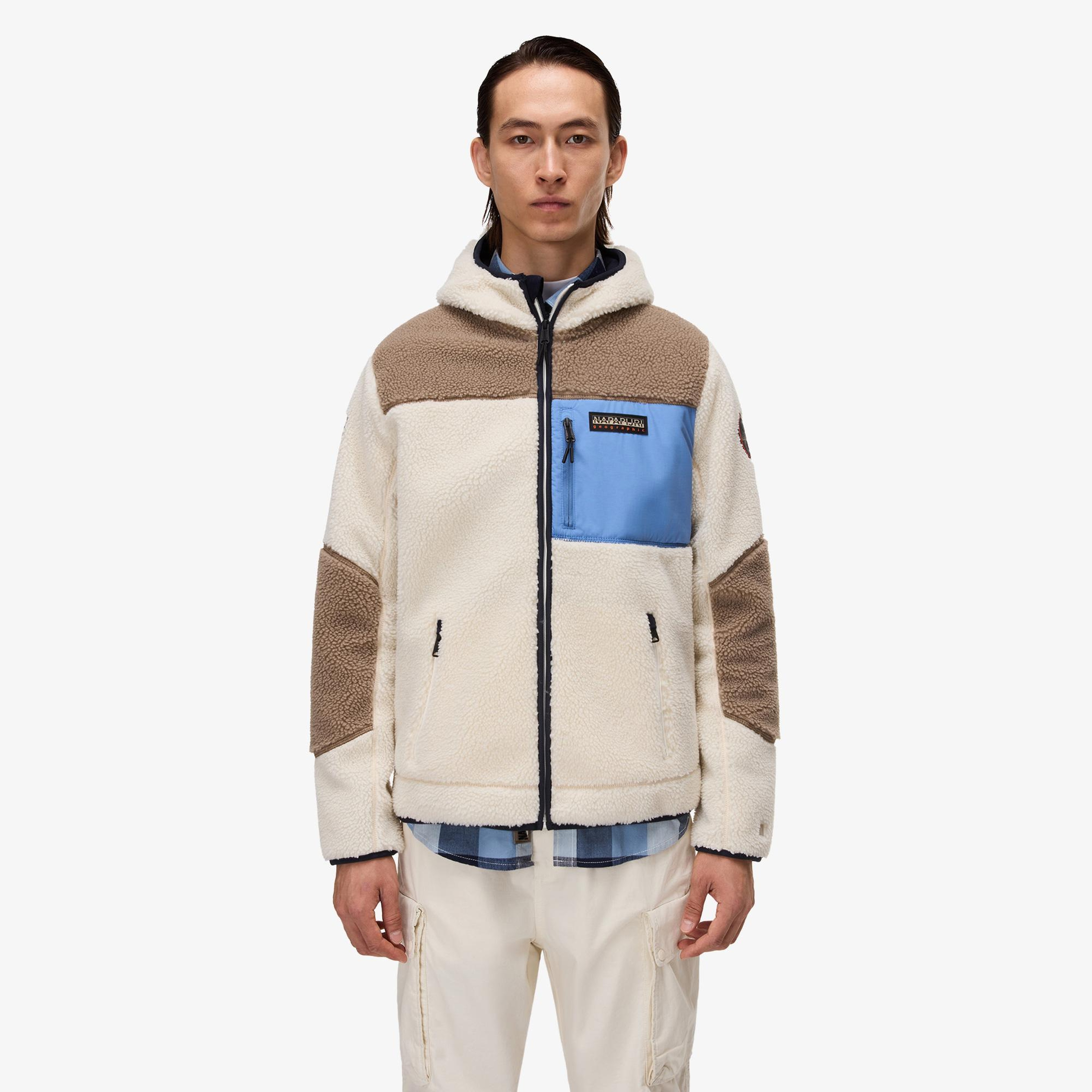Napapijri Yupik 3 Erkek Krem Polar Ceket