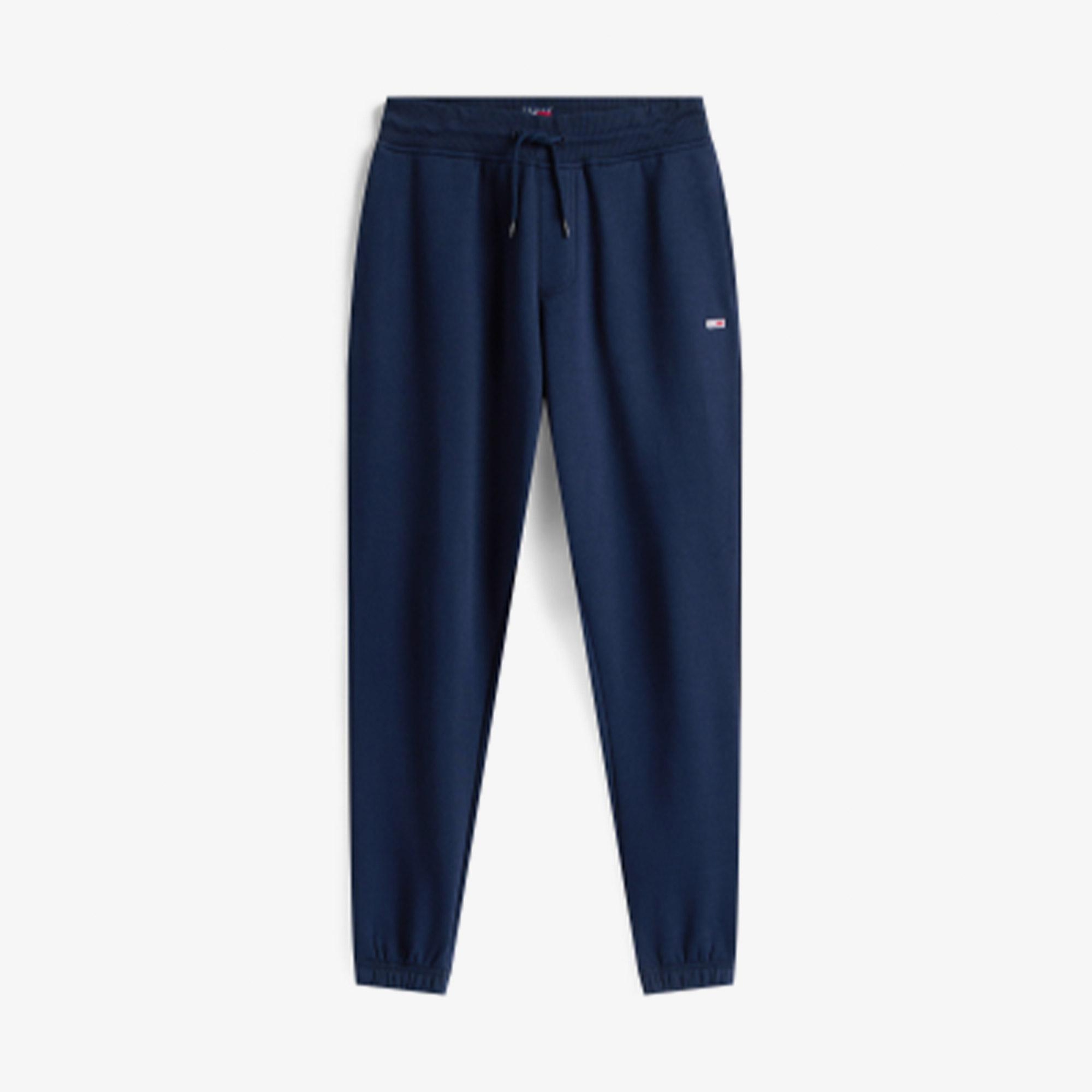 Tommy Hilfiger Jeans Slim Flag Erkek Lacivert Eşofman Altı