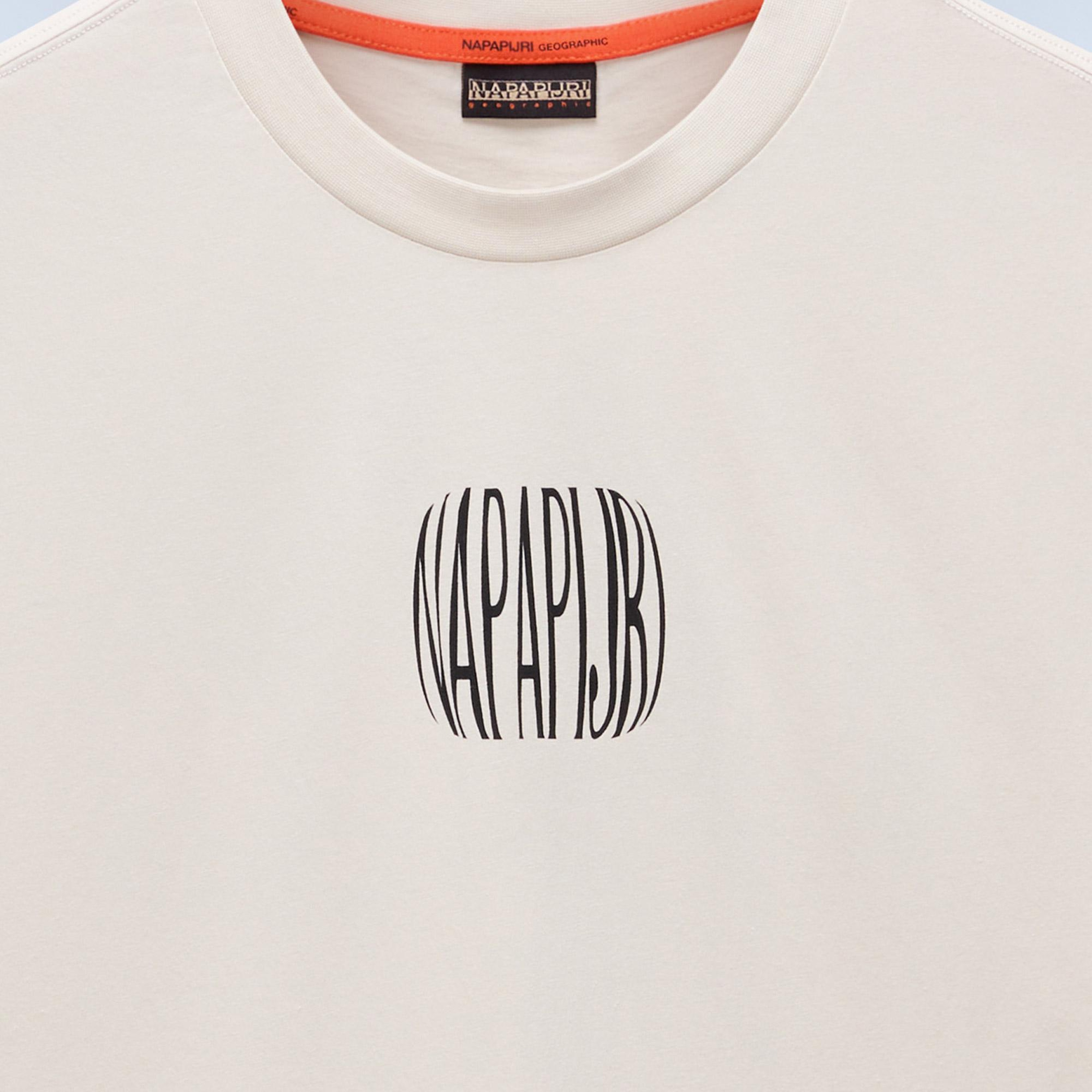 Napapijri Yukis Erkek Beyaz T-Shirt