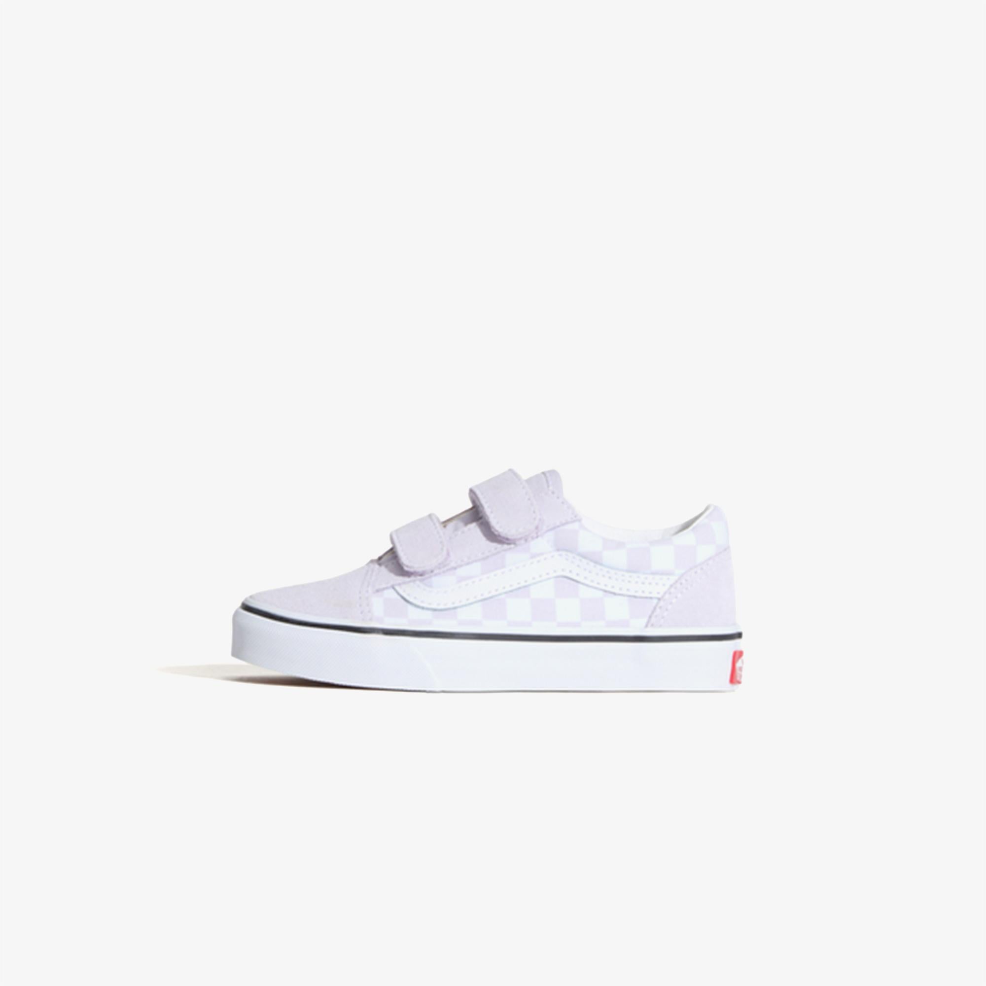 Vans Old Skool V Checkered Çocuk Mor Sneaker