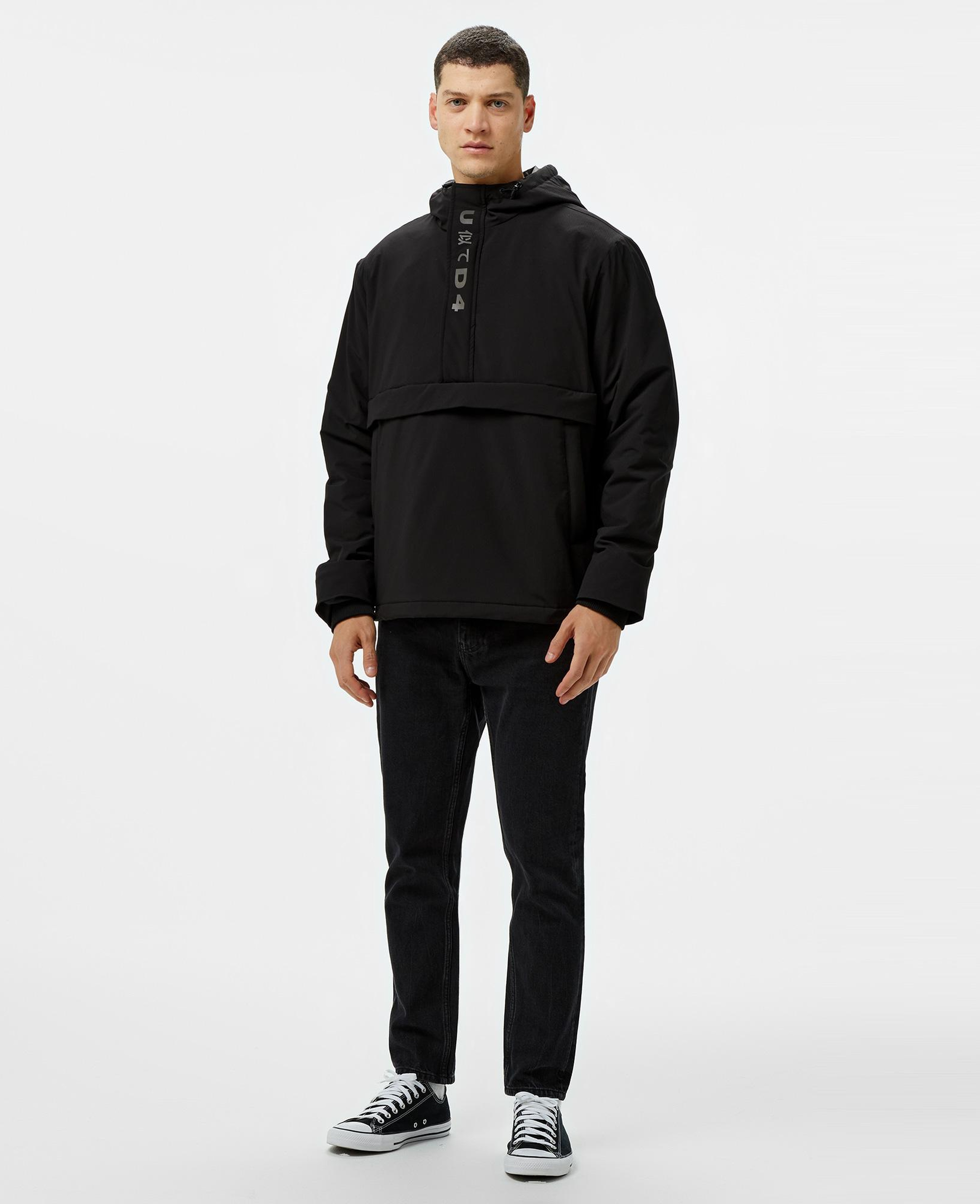 UNITED4 Ribstop Anorak Erkek Siyah Mont