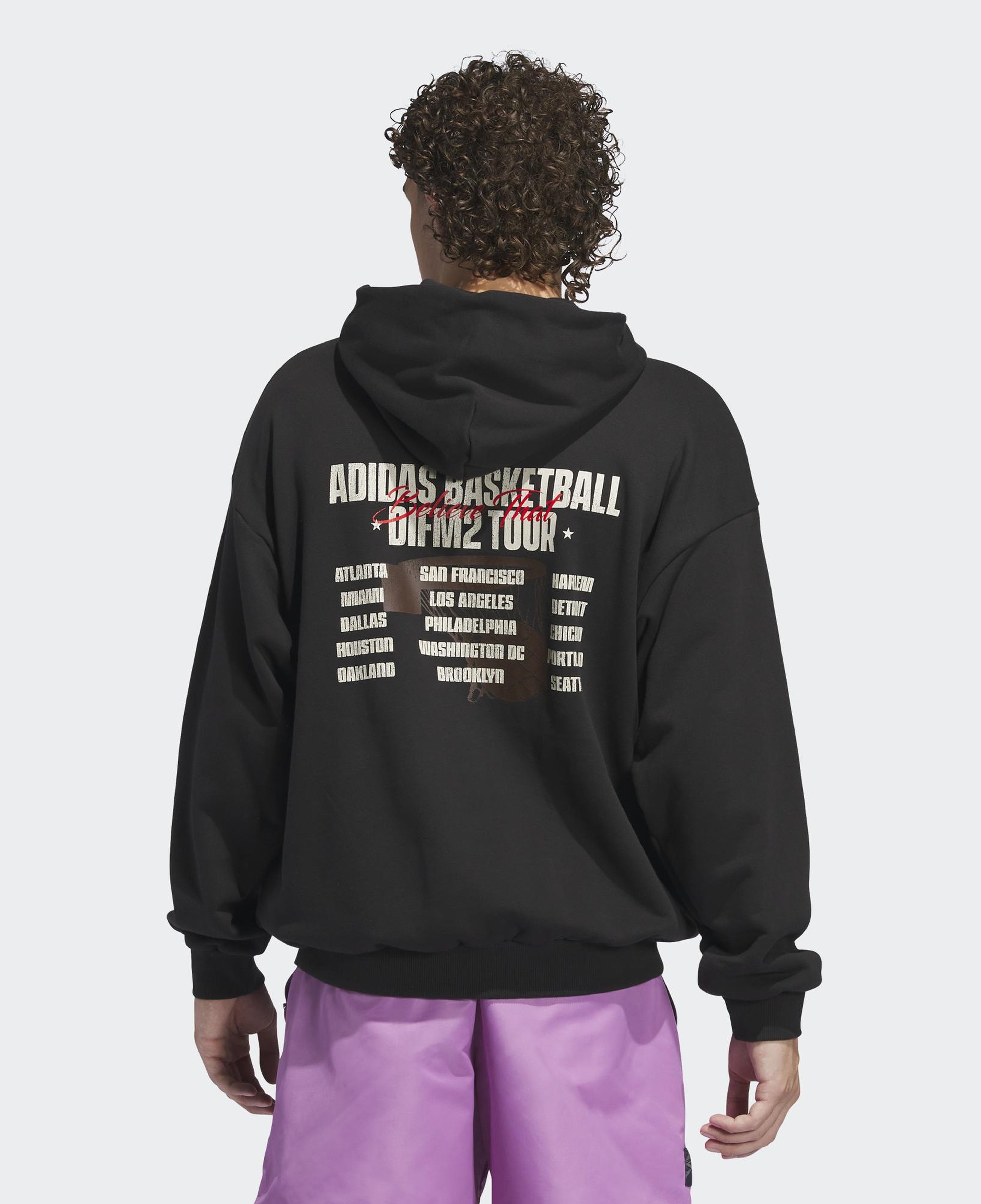 adidas Anthony Edwards Graphic Erkek Siyah Hoodie