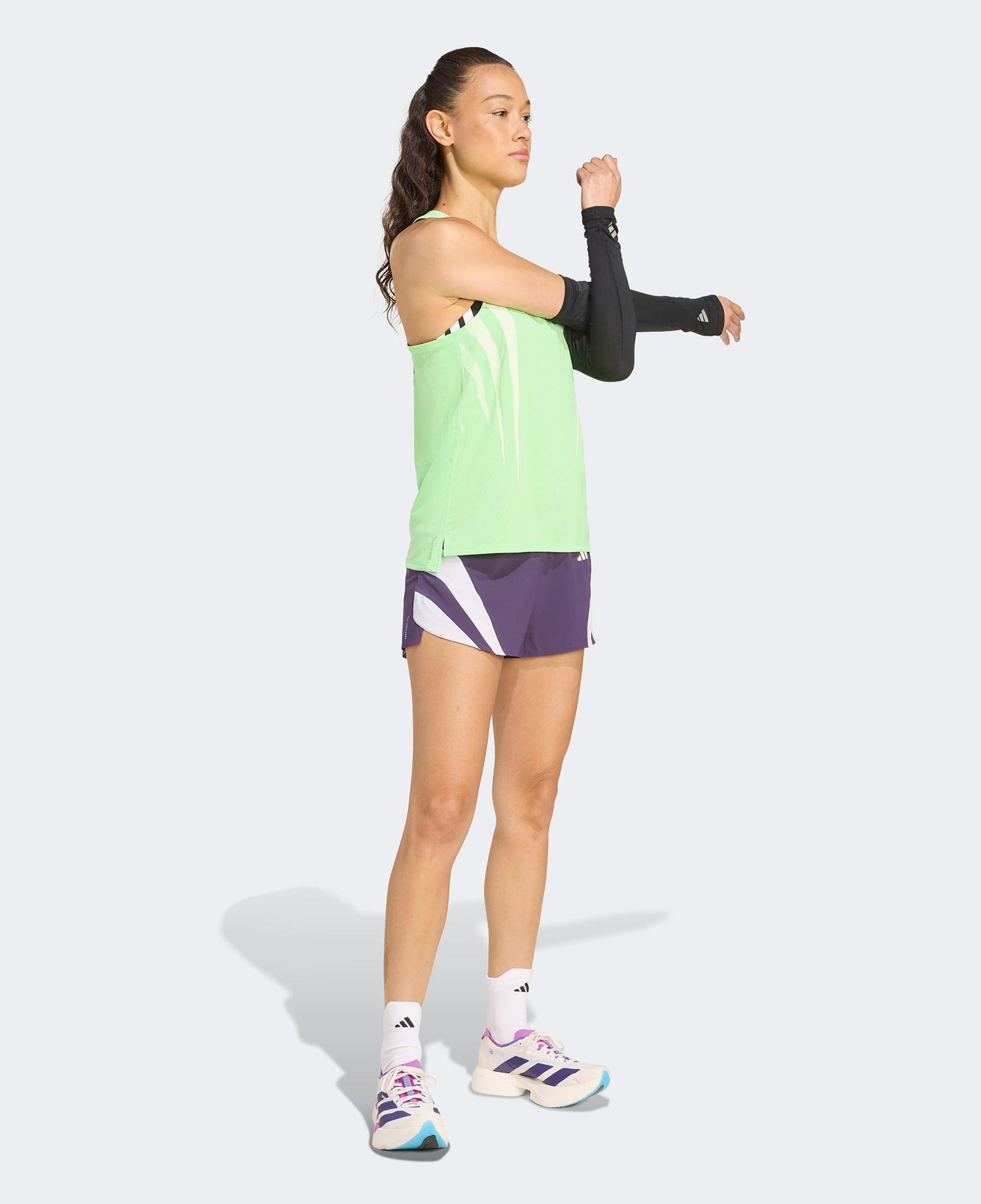 adidas Adizero Nyc Running Gel Kadın Mor Koşu Şortu