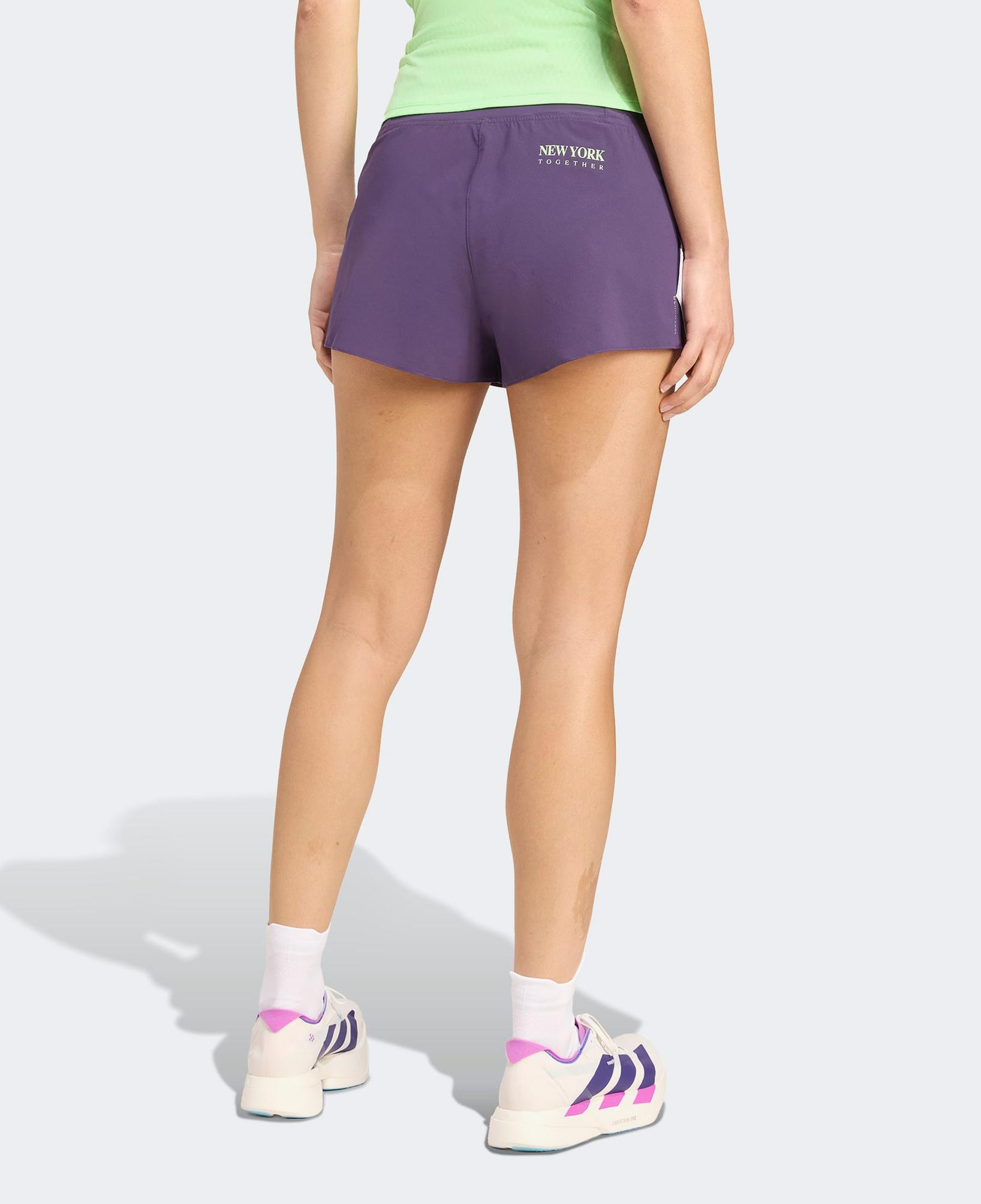 adidas Adizero Nyc Running Gel Kadın Mor Koşu Şortu
