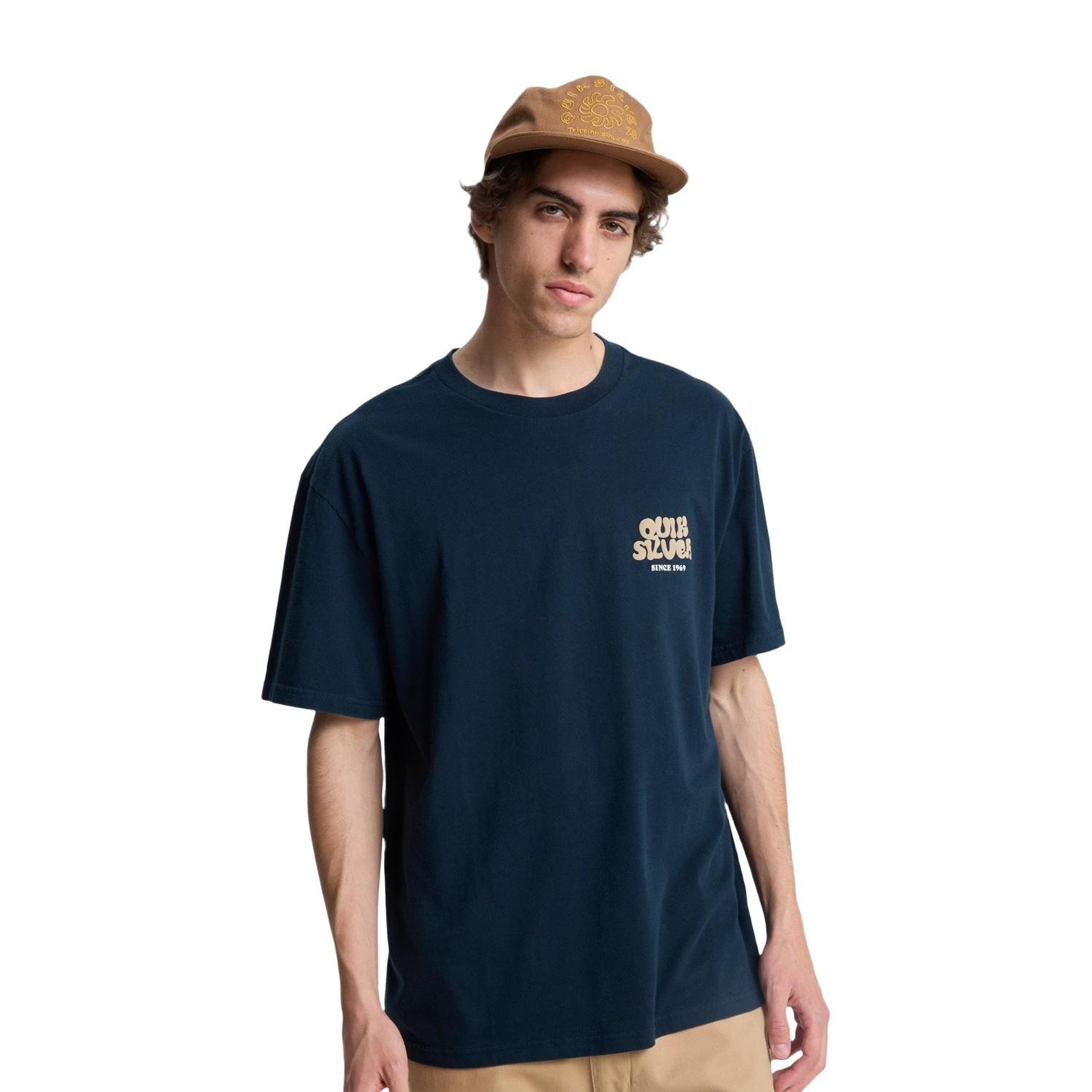 Quiksilver Fruits Tide Erkek Mavi Tişört