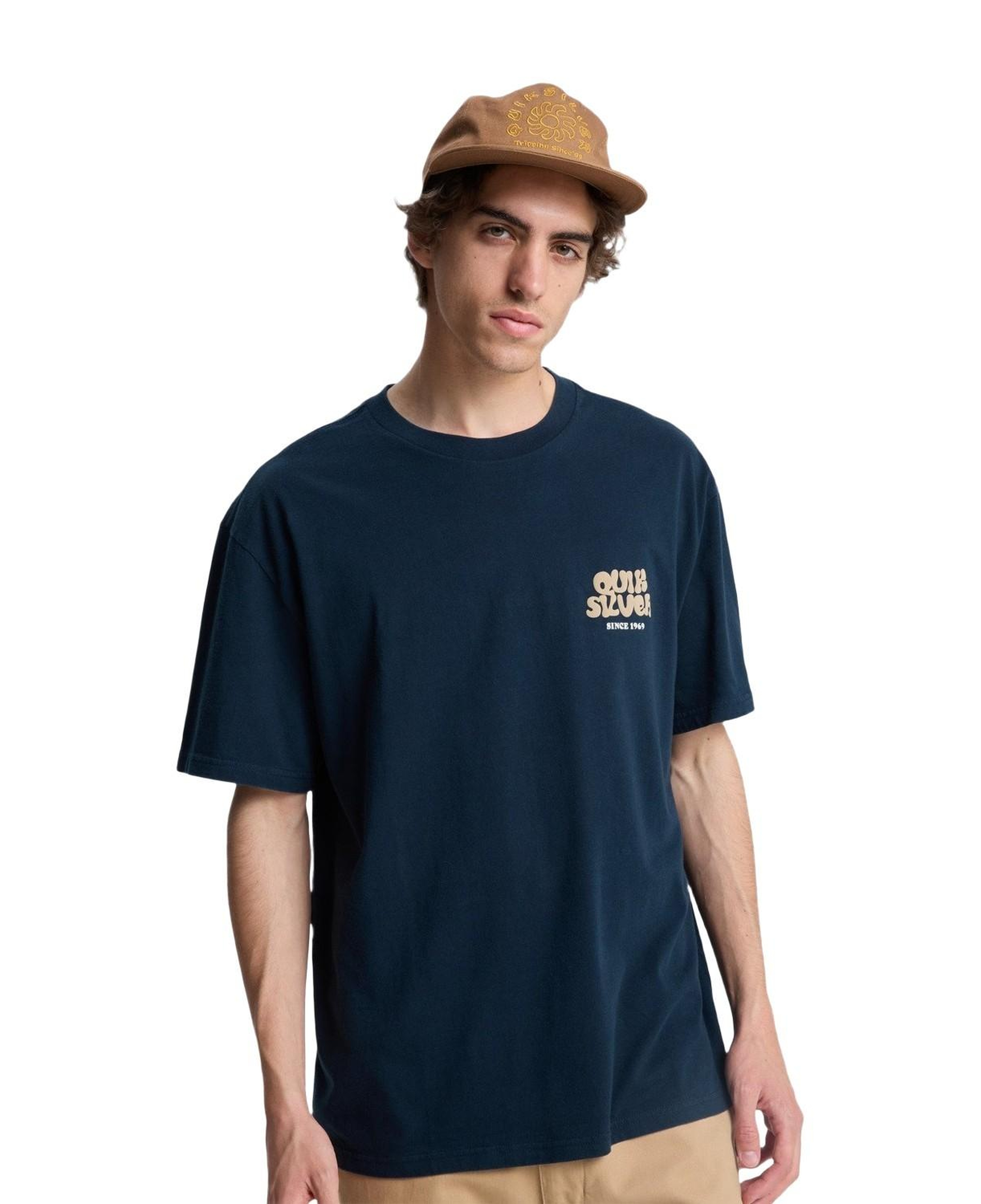 Quiksilver Fruits Tide Erkek Mavi Tişört