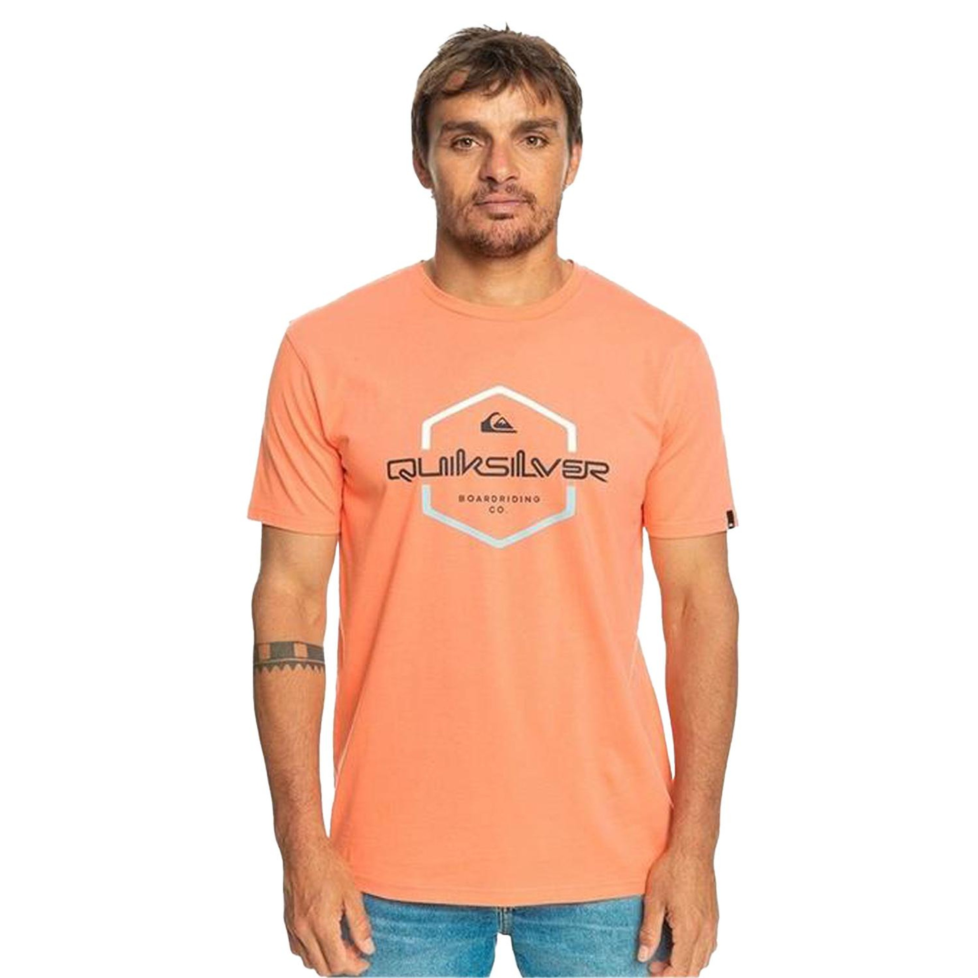 Quiksilver Passthepride Erkek Turuncu Tişört