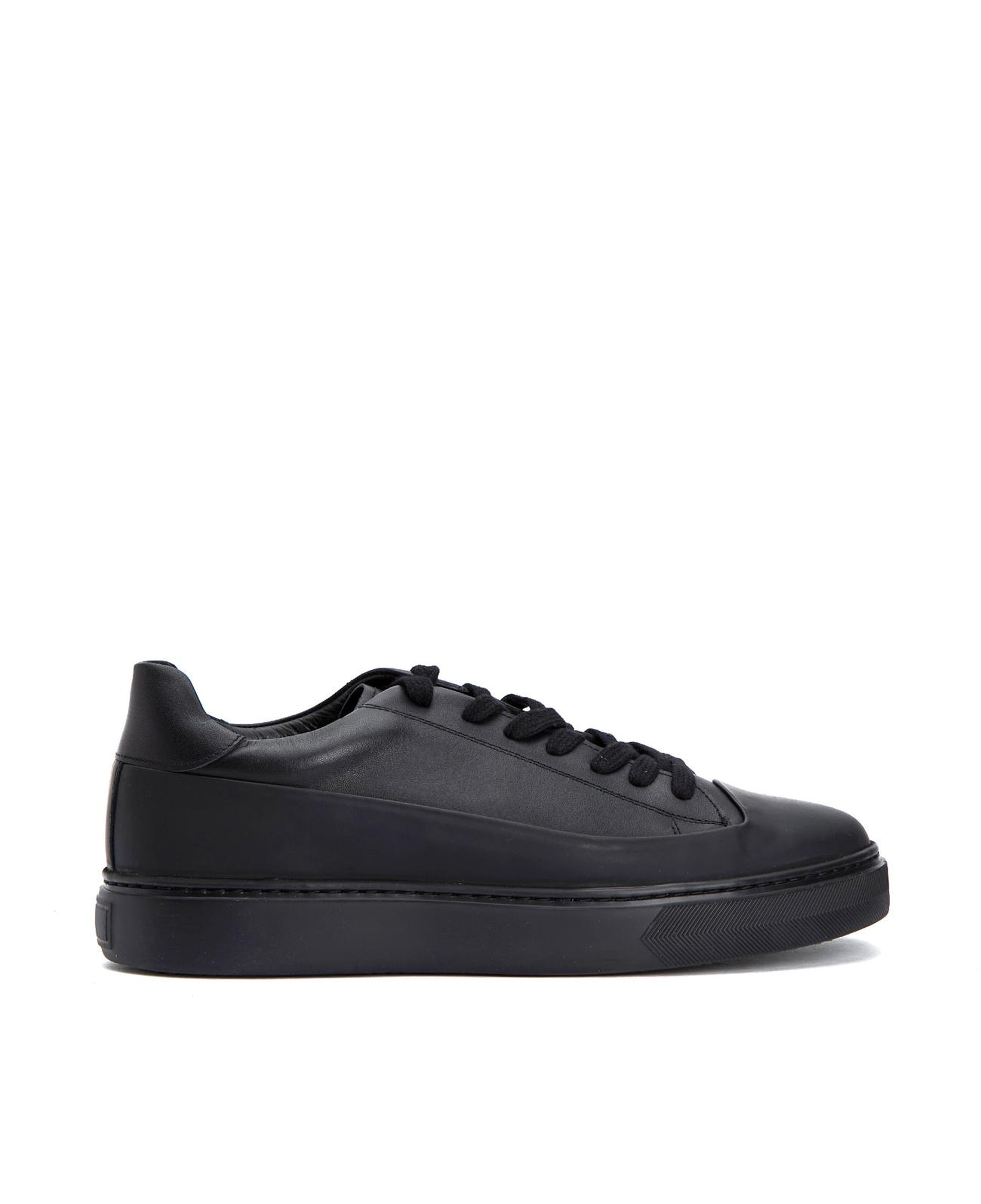 Divarese Erkek Siyah Deri Sneaker