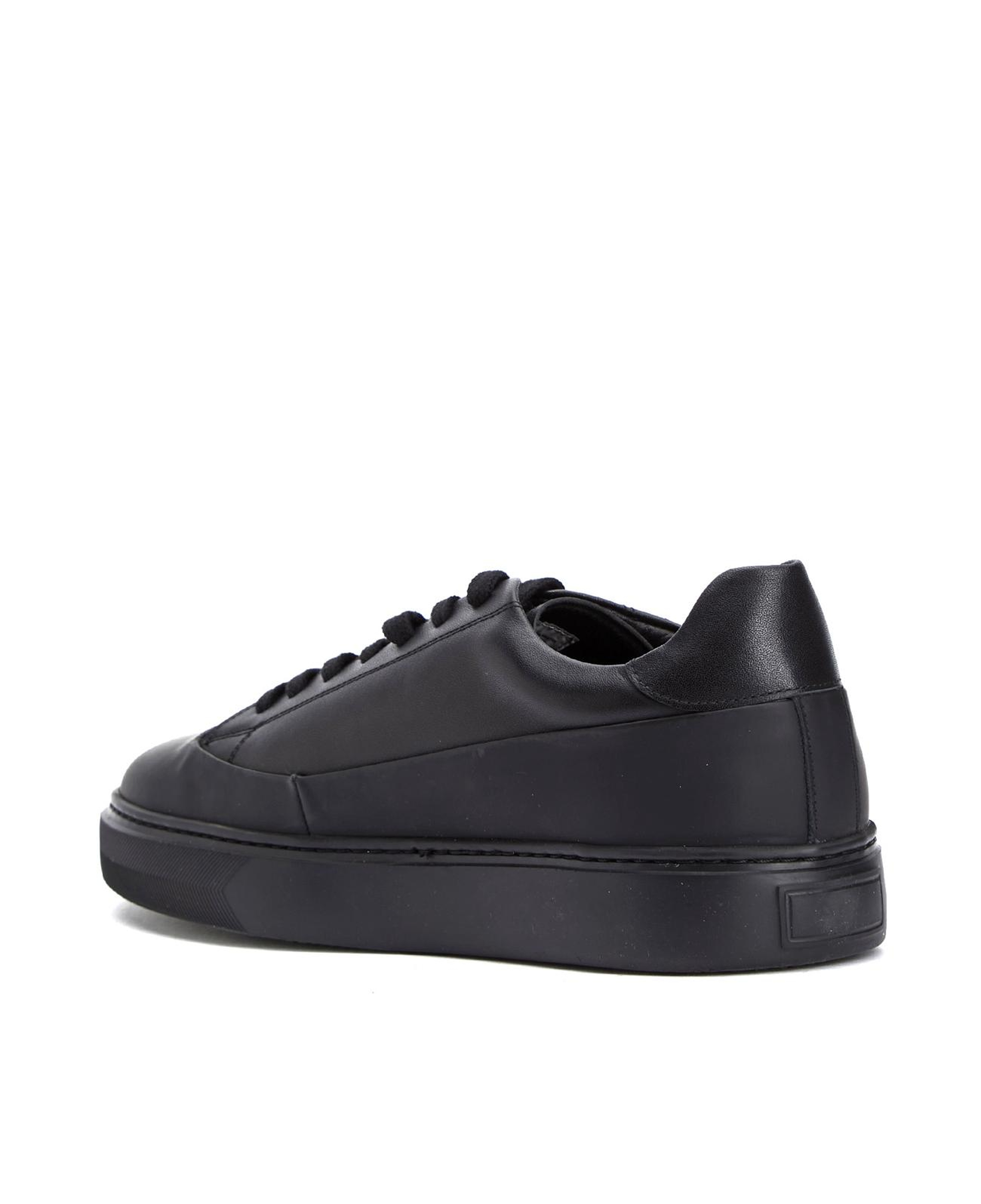 Divarese Erkek Siyah Deri Sneaker