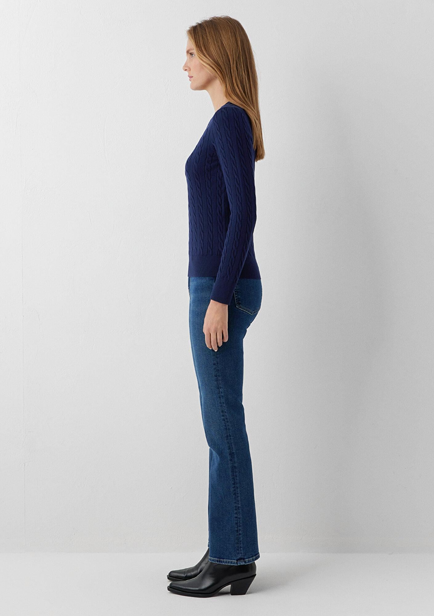 Mavi Lacivert Kazak Slim Fit / Dar Kesim 1710910-84371