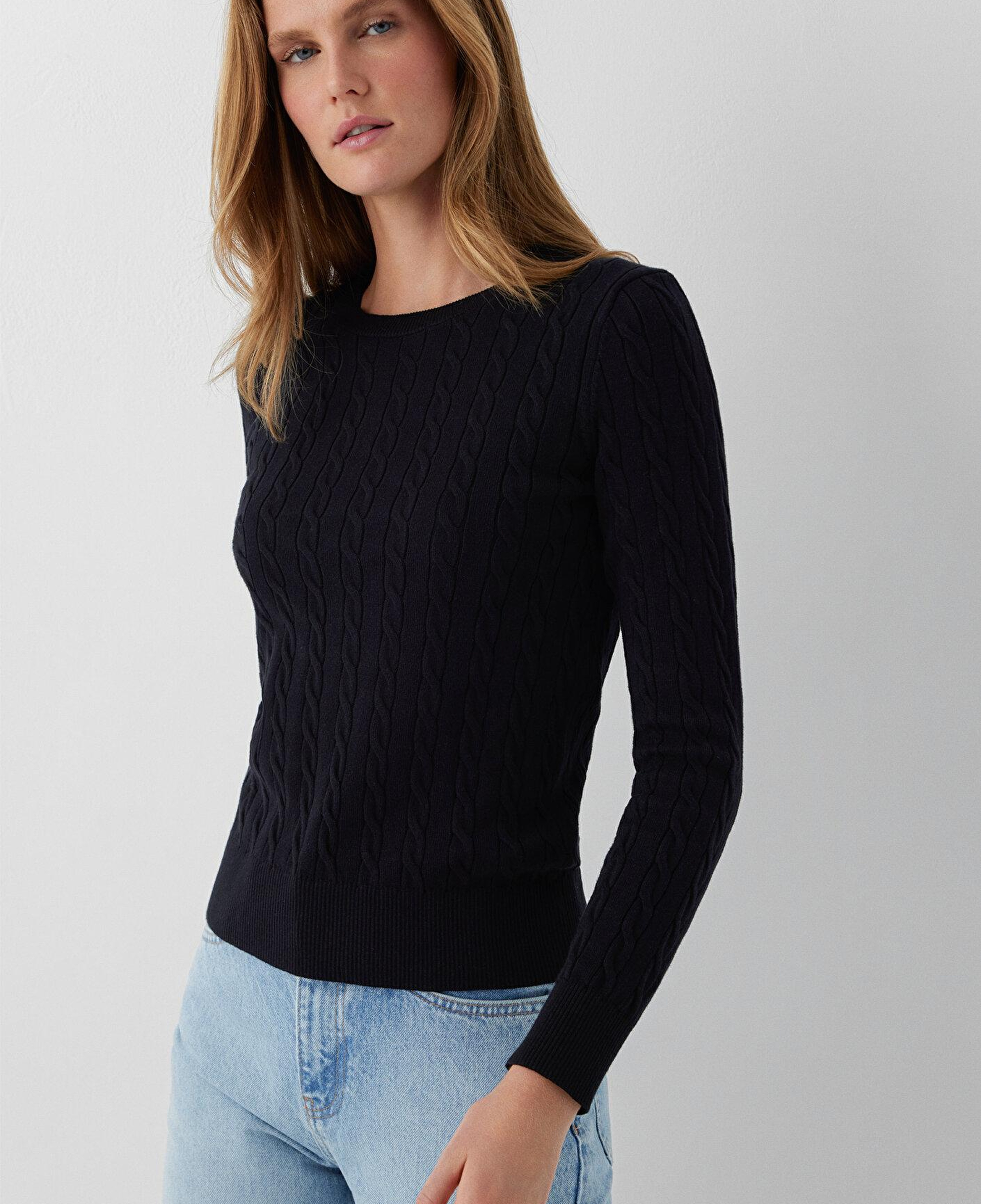 Mavi Siyah Kazak Slim Fit / Dar Kesim 1710910-900