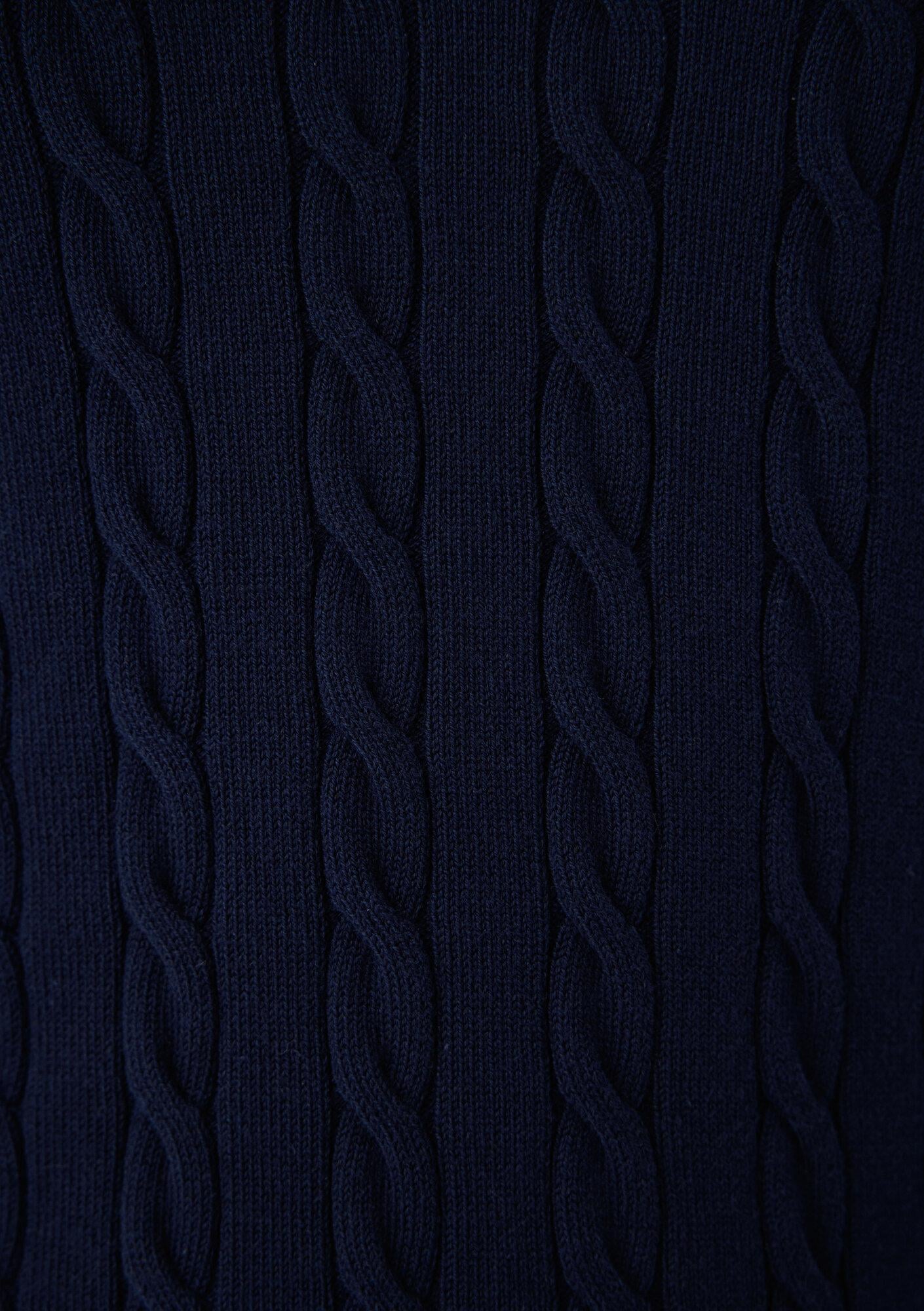 Mavi V Yaka Lacivert Triko Slim Fit / Dar Kesim 1710911-70492