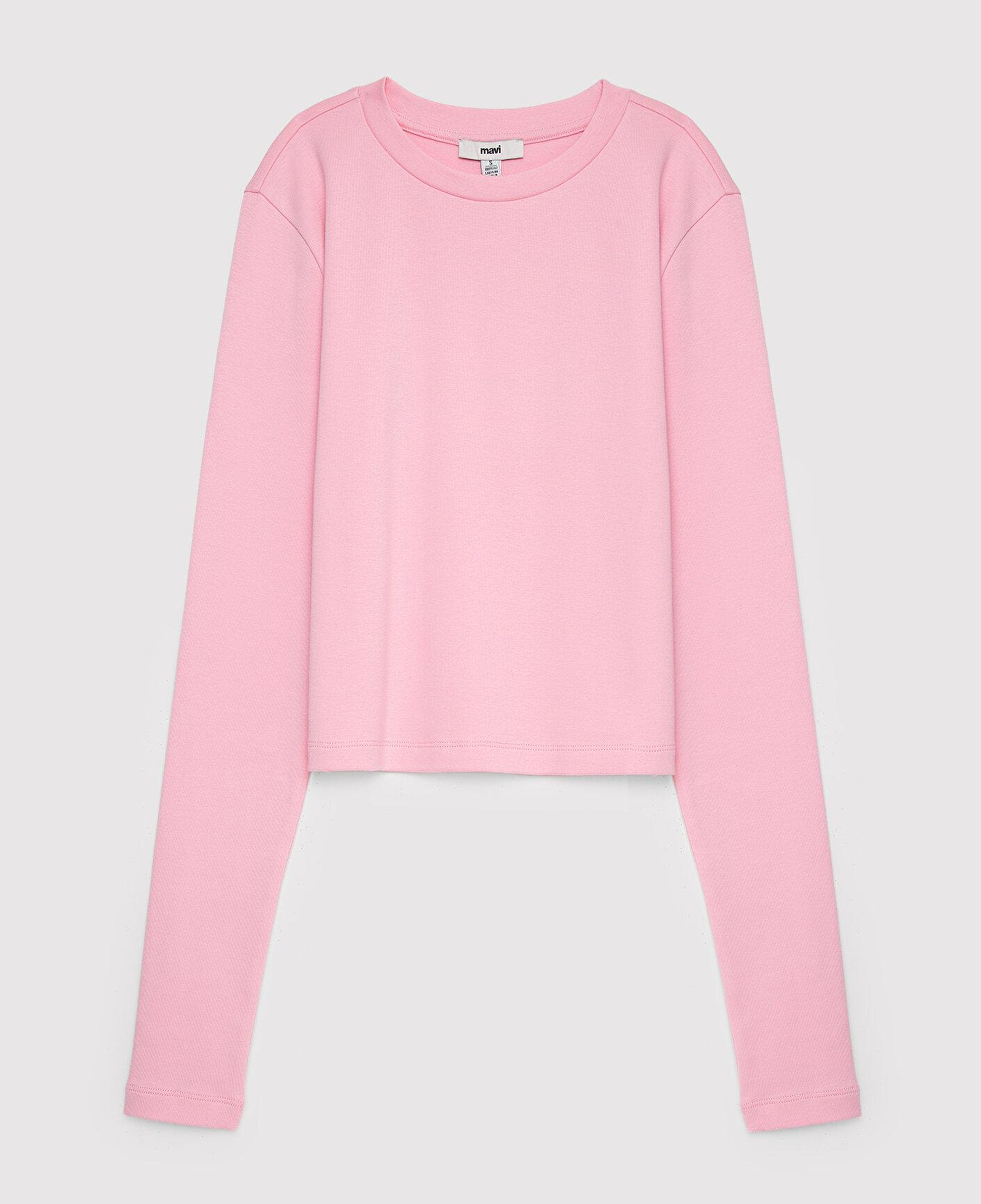 Mavi 2li Uzun Kollu Crop Basic Tişört Fitted / Vücuda Oturan Kesim 1613021-71014