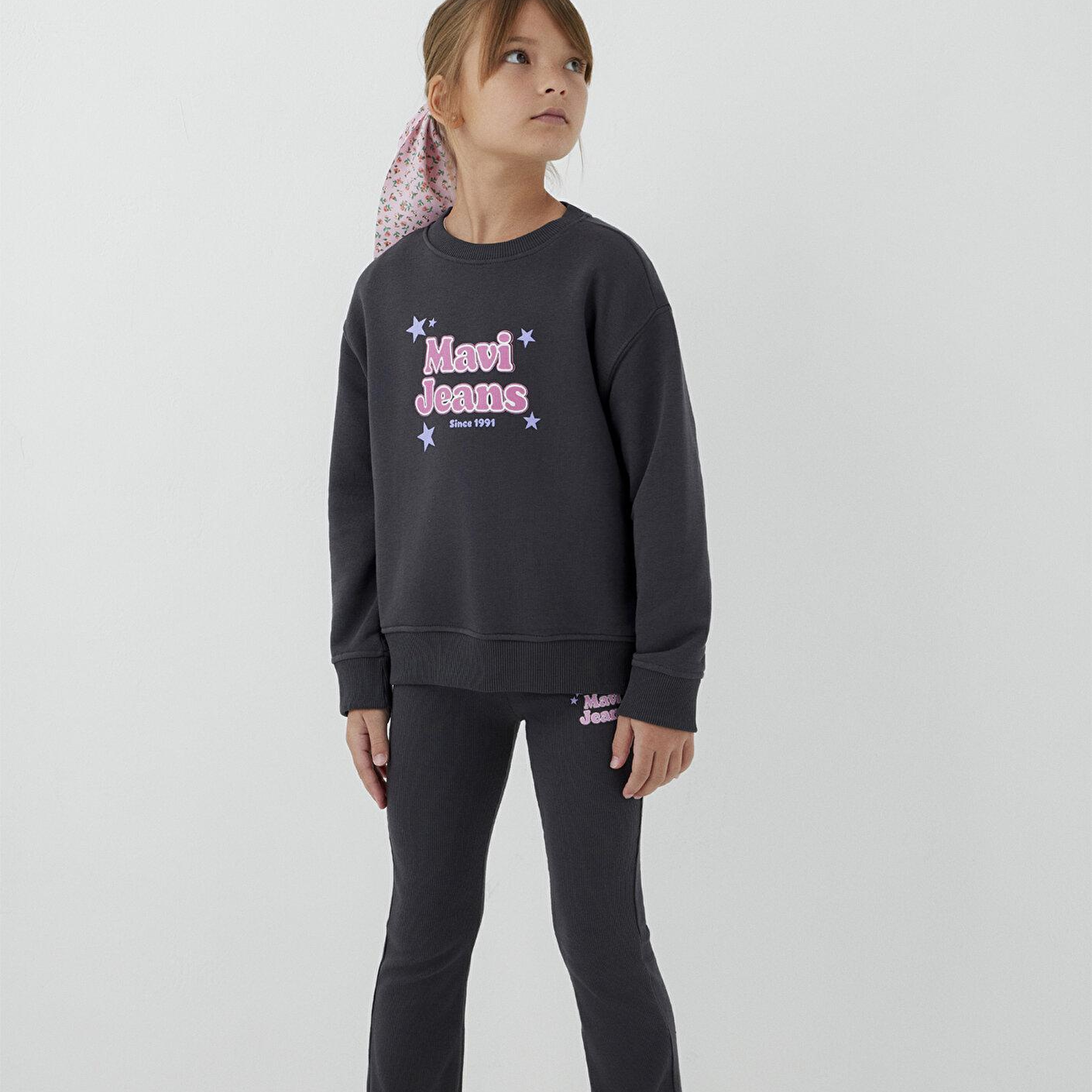 Mavi Mavi Jeans Baskılı Antrasit Sweatshirt 7S10215-70763