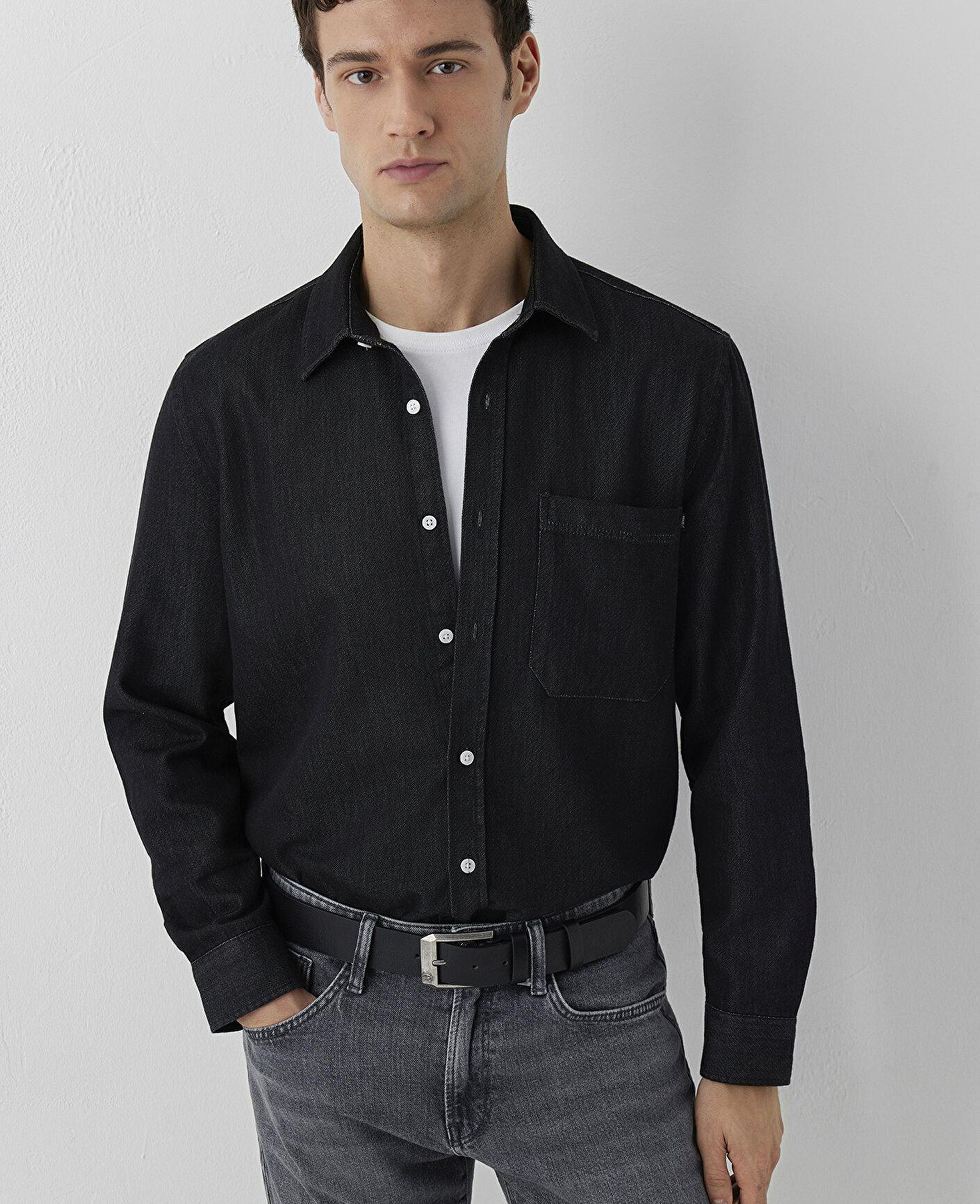 Mavi Antrasit Denim Gömlek Regular Fit / Normal Kesim 0212085-90850