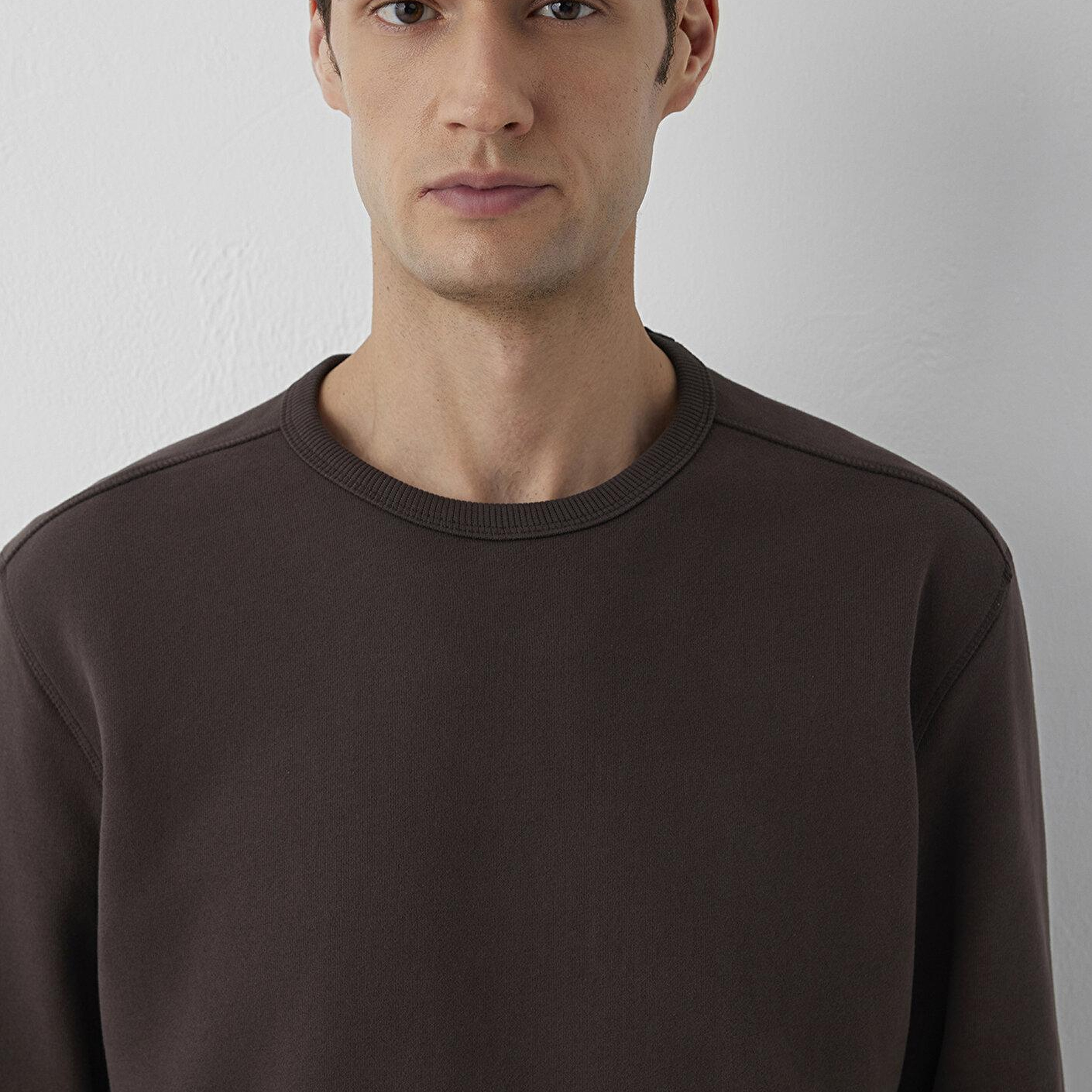 Mavi Mavi Jeans Kahverengi Basic Sweatshirt 0S10620-70219