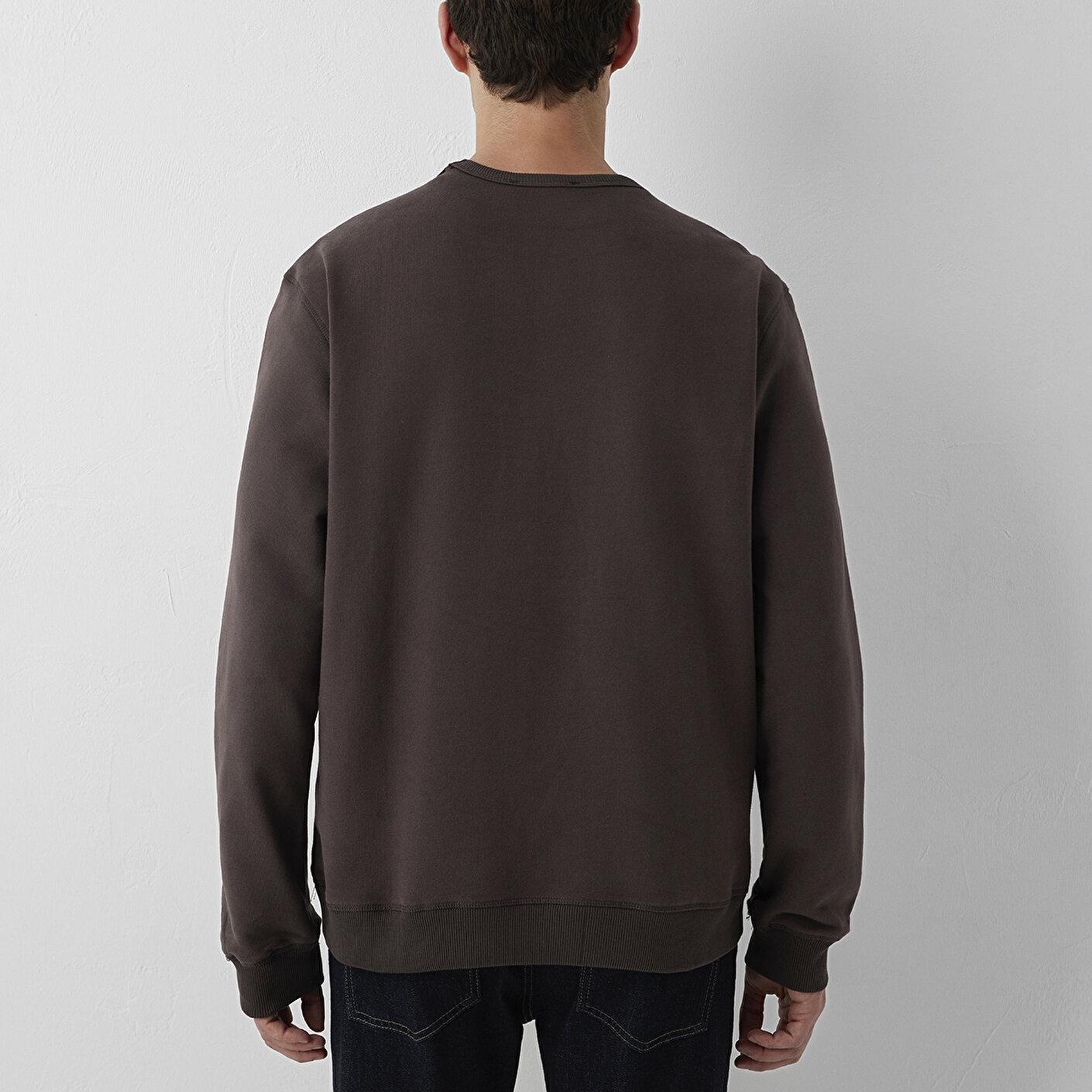 Mavi Mavi Jeans Kahverengi Basic Sweatshirt 0S10620-70219